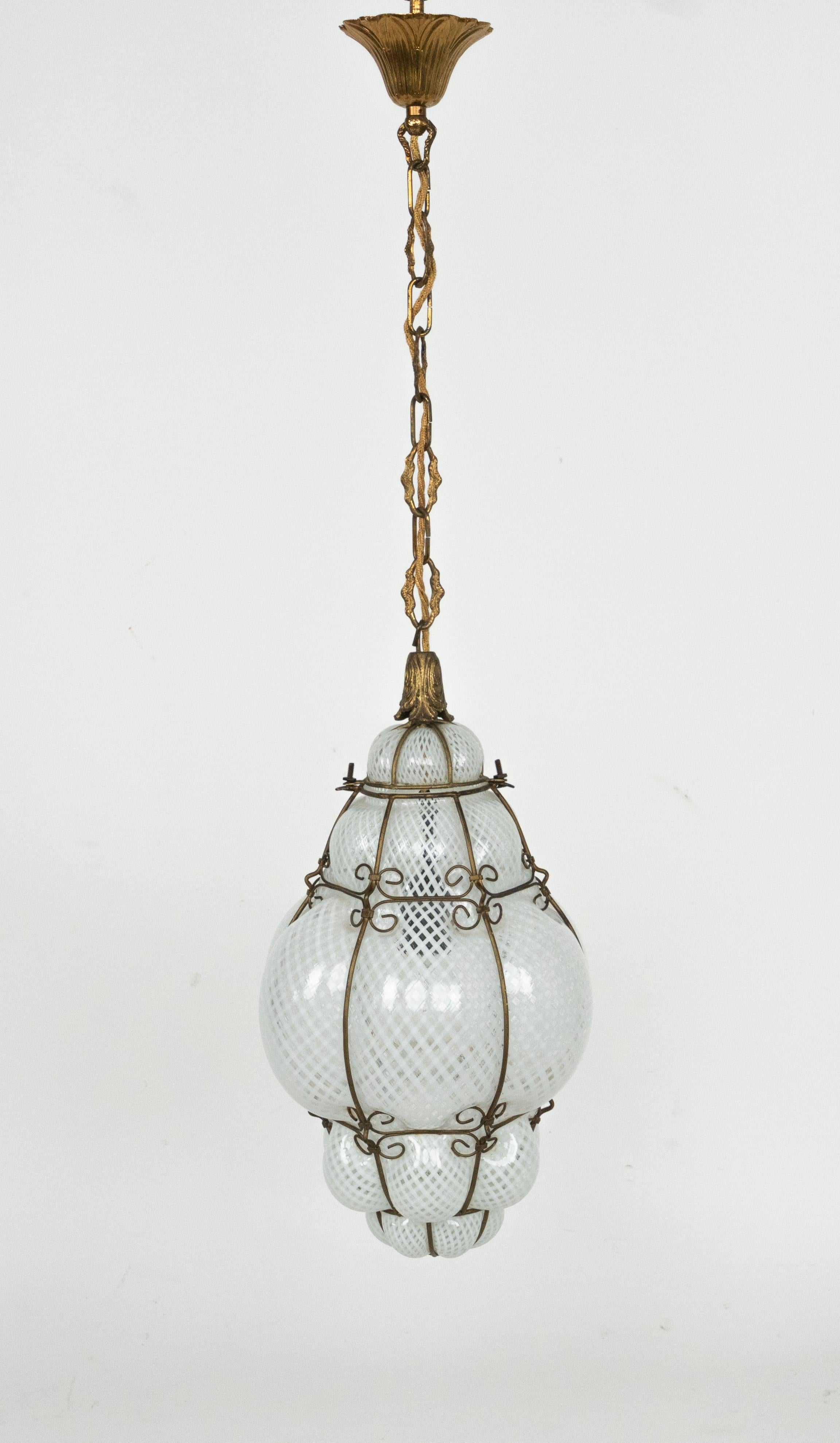 Lámpara de araña de mediados de siglo Lámpara de cristal 