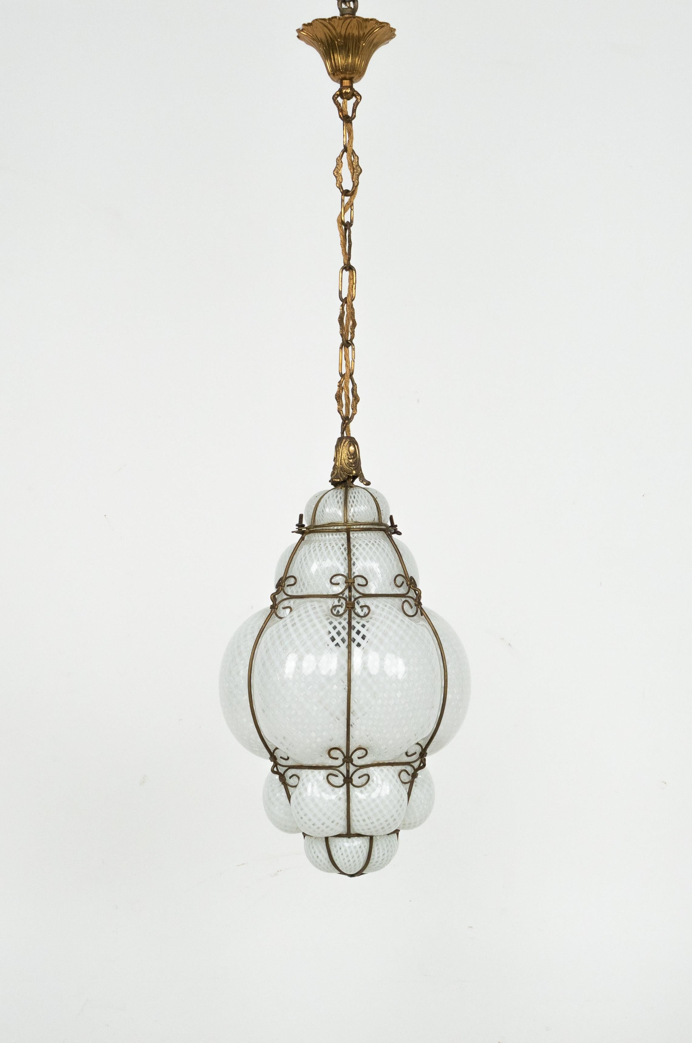 Lámpara de araña de mediados de siglo Lámpara de cristal 