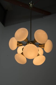 Midcentury Chandelier Sputnik, Kamenický Šenov, 1970s