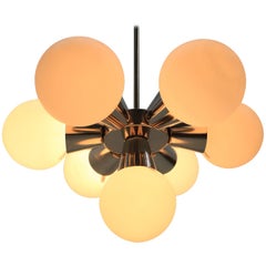 Midcentury Chandelier Sputnik, Kamenicky Senov, 1970s