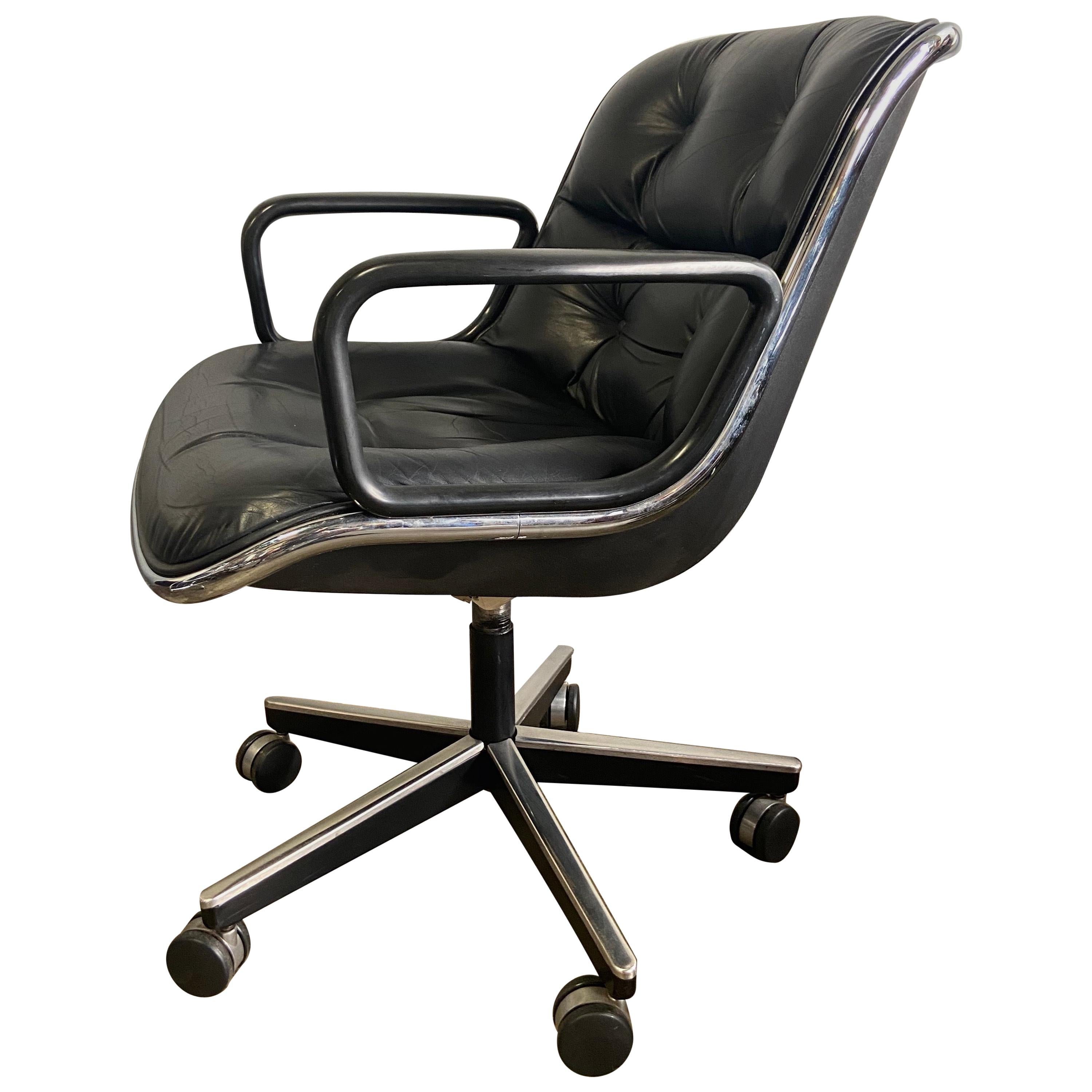 6 Charles Pollack for Knoll executive office chairs at 1stDibs