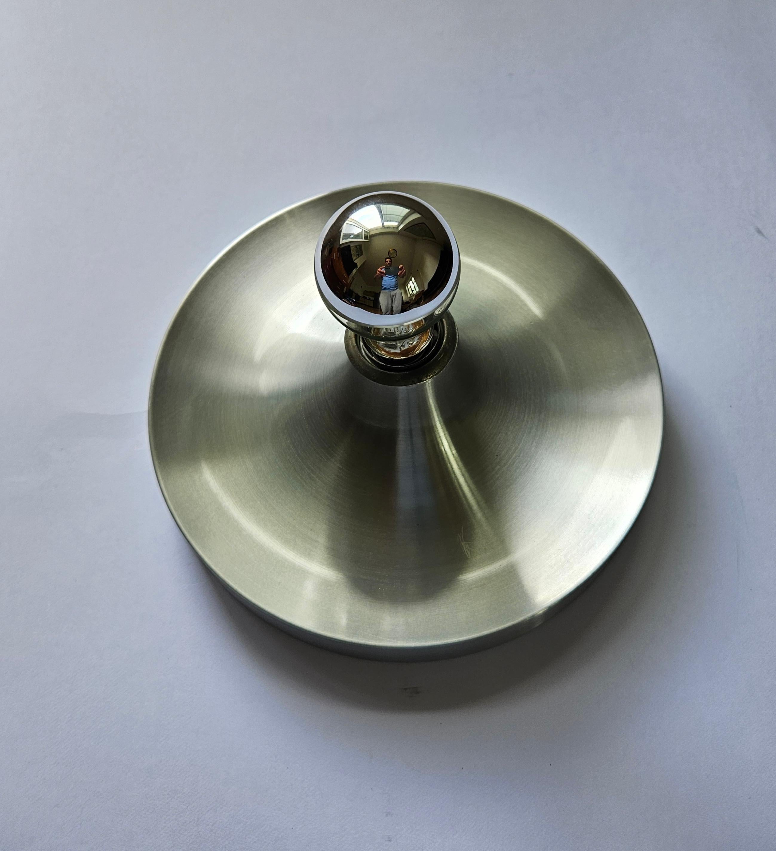 Lampada da parete o da soffitto in alluminio di Charlotte Perriand, Germania, 1960 in vendita 5