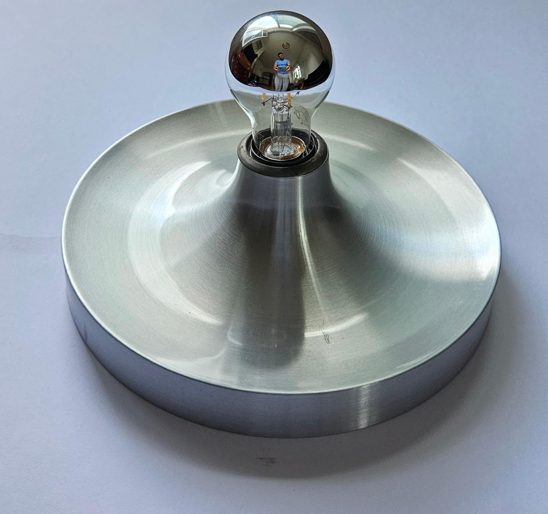 Lampada da parete o da soffitto in alluminio di Charlotte Perriand, Germania, 1960 in vendita 6