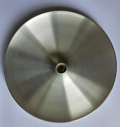 Midcentury Charlotte Perriand Aluminum Wall or Ceiling Flushmount, Germany 1960s