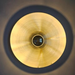 Midcentury Charlotte Perriand Aluminum Wall or Ceiling Flushmount, Germany 1960s