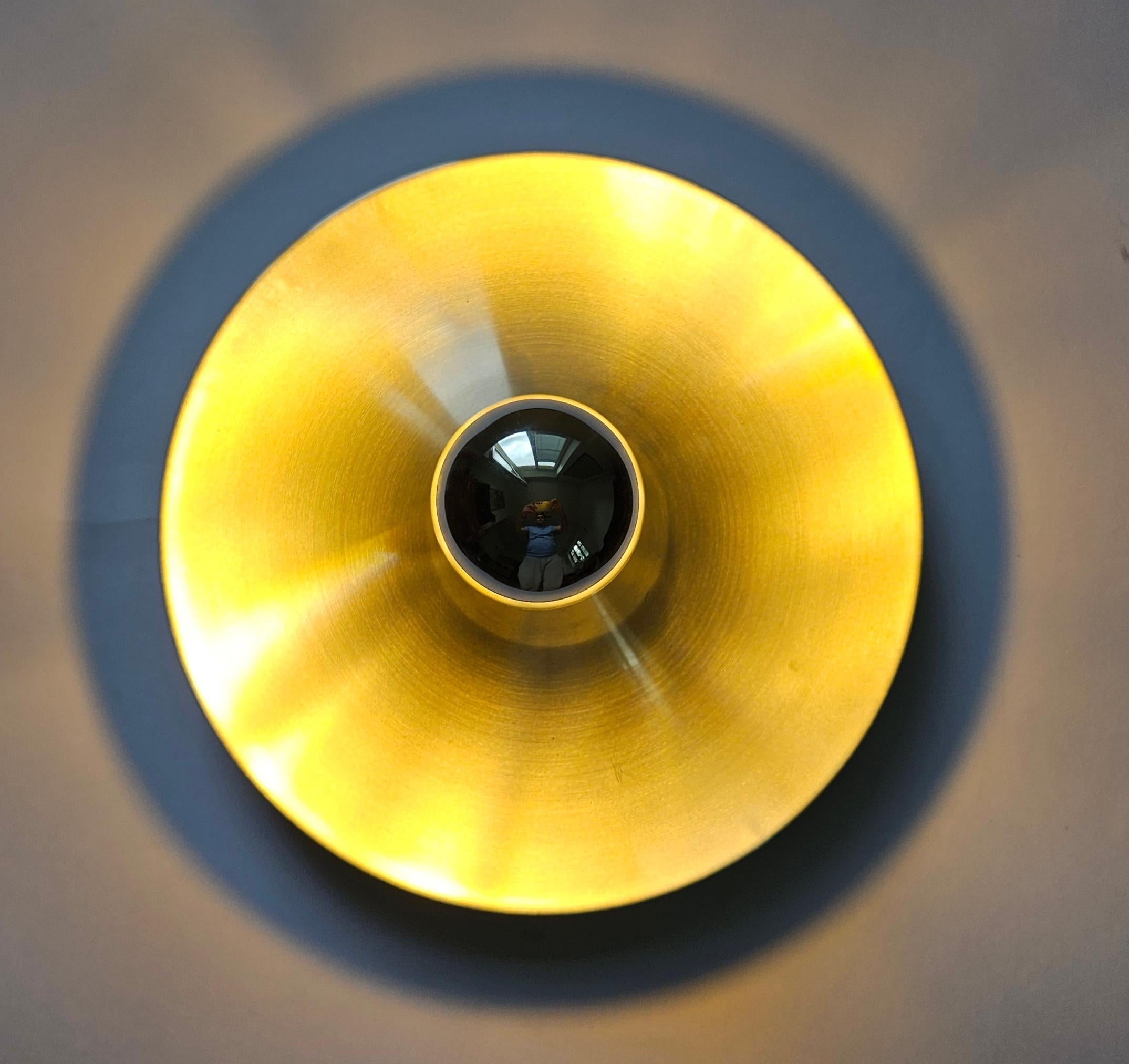 Alluminio Lampada da parete o da soffitto in alluminio di Charlotte Perriand, Germania, 1960 in vendita