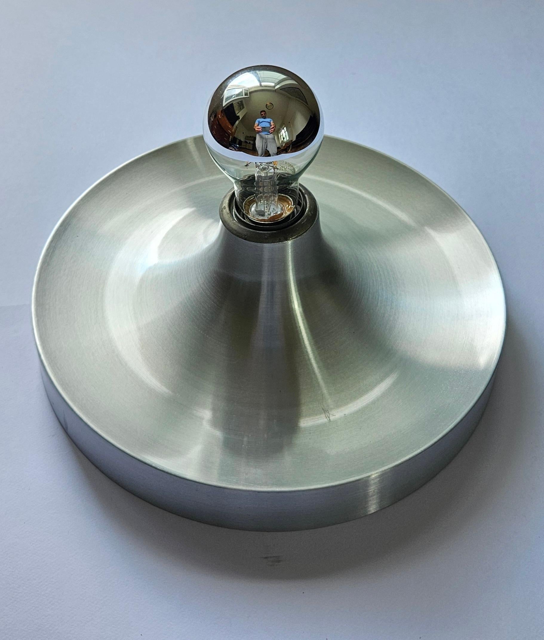 Lampada da parete o da soffitto in alluminio di Charlotte Perriand, Germania, 1960 in vendita 2