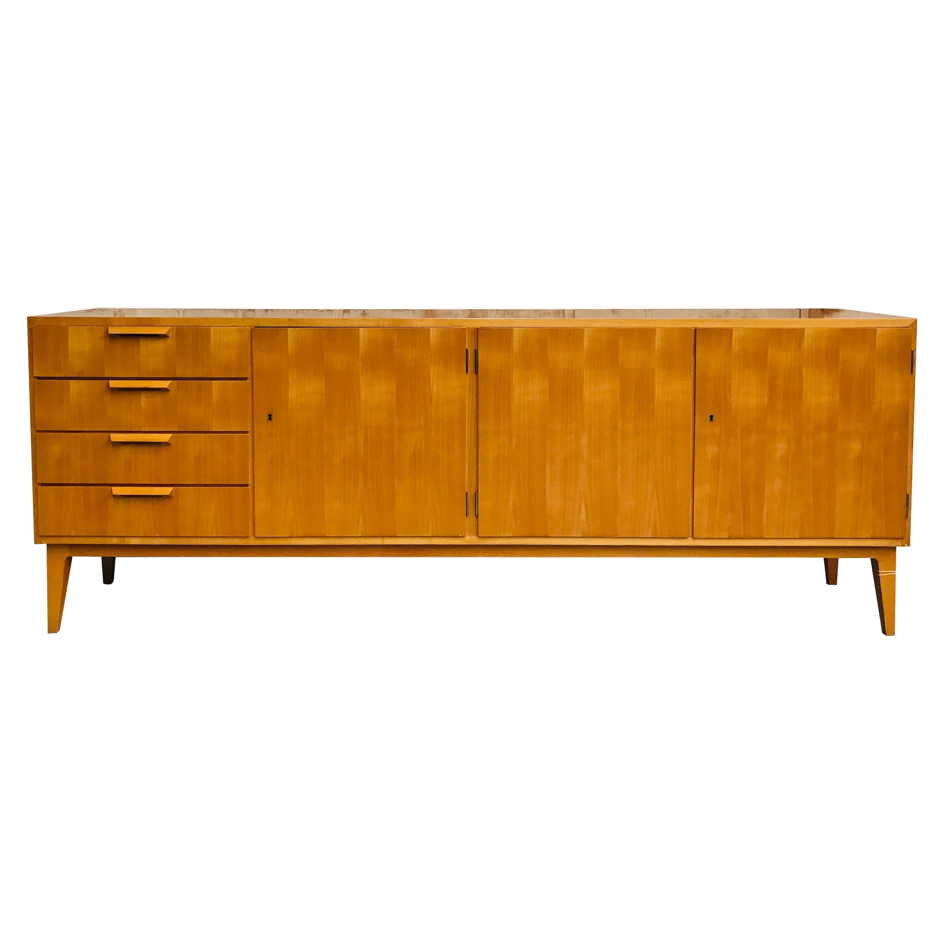 Midcentury Checkered French Cherry Sideboard, 1960s