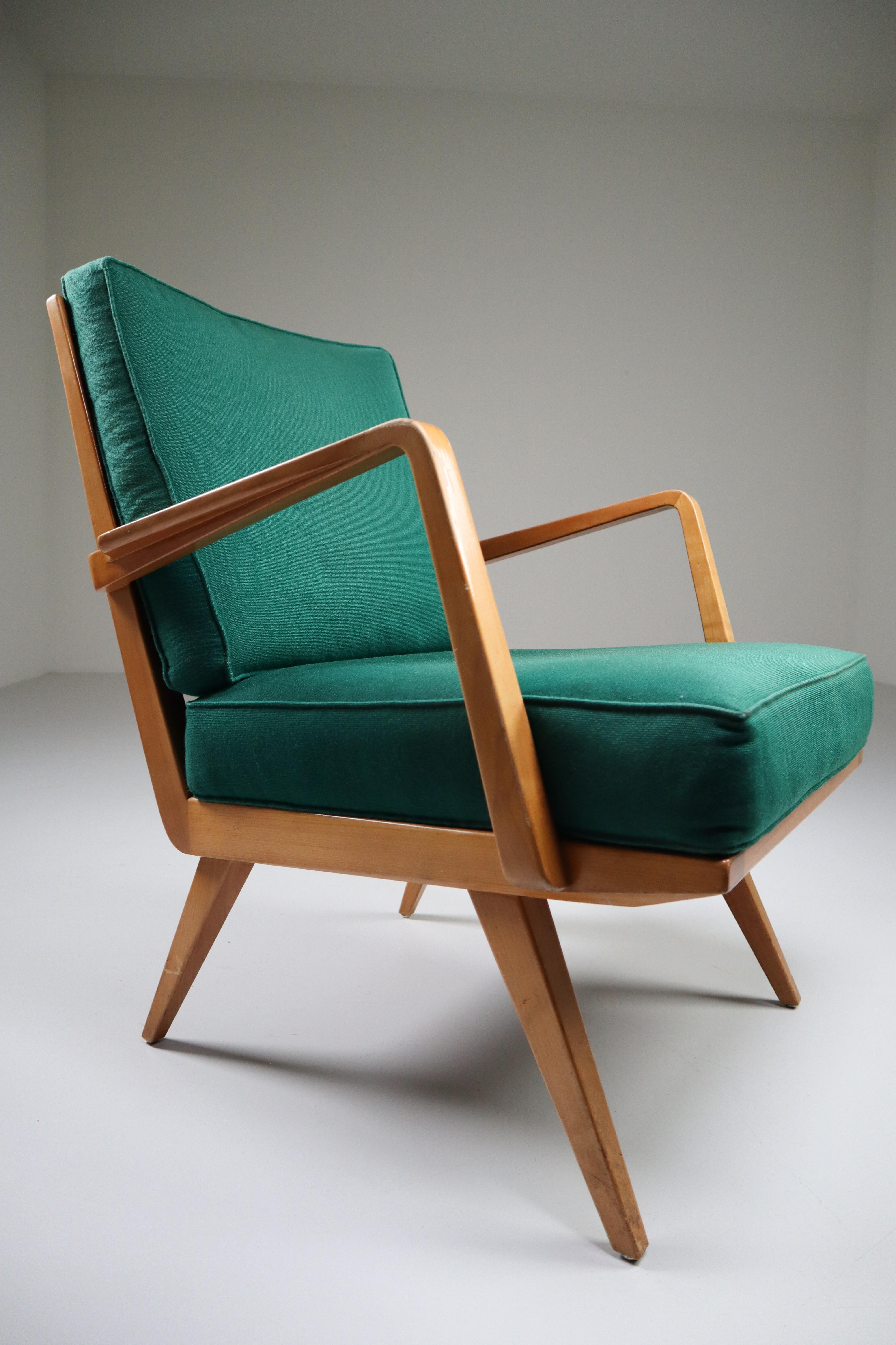 Mid-Century Modern Midcentury Cherry Armchair Designed by Walter Knoll 