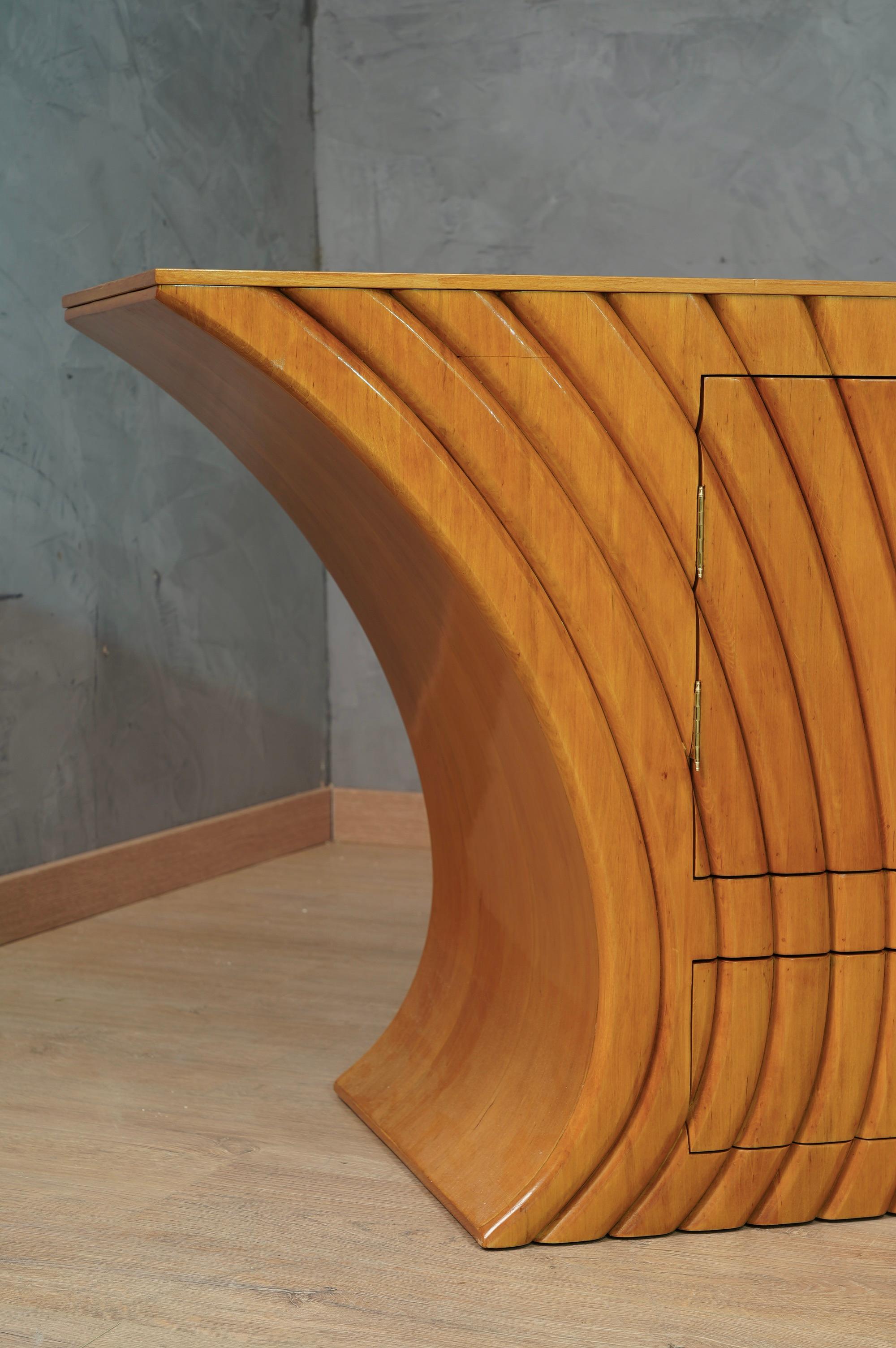 MidCentury Cherry Wood Italian Sideboard, 1950 2