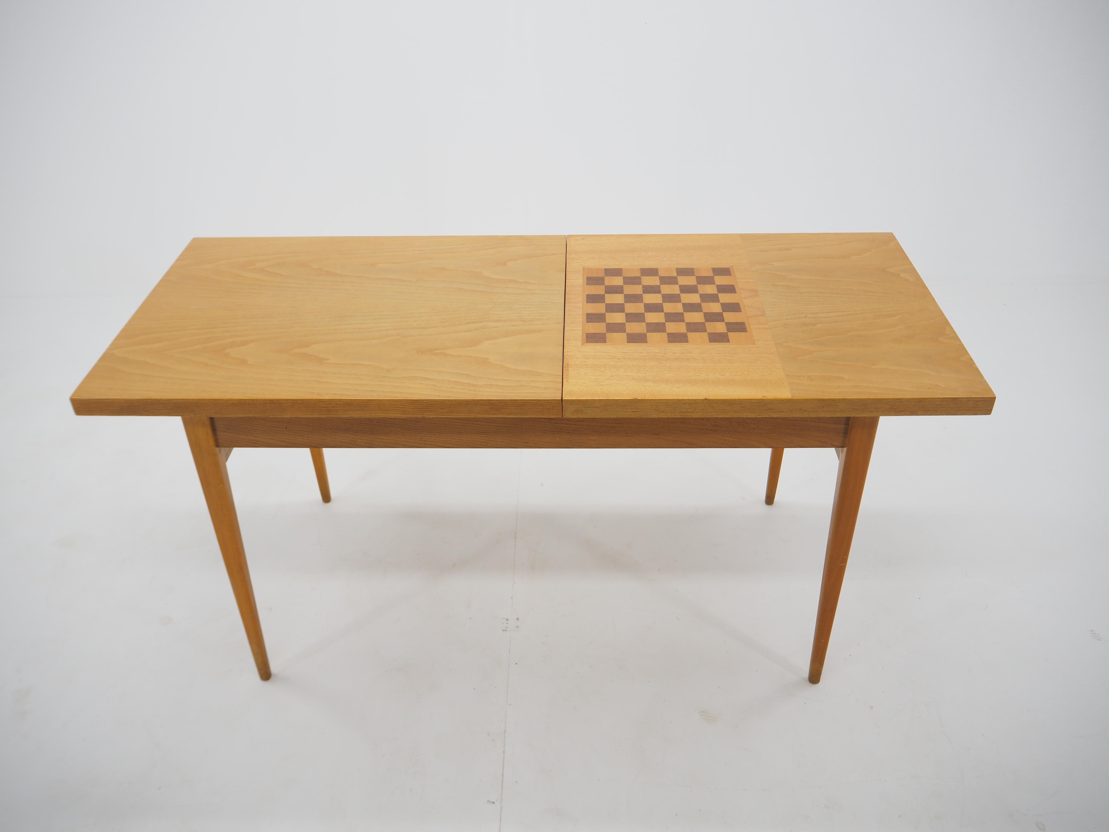 Midcentury Chess Table Made in Czechoslovakia For Sale 5