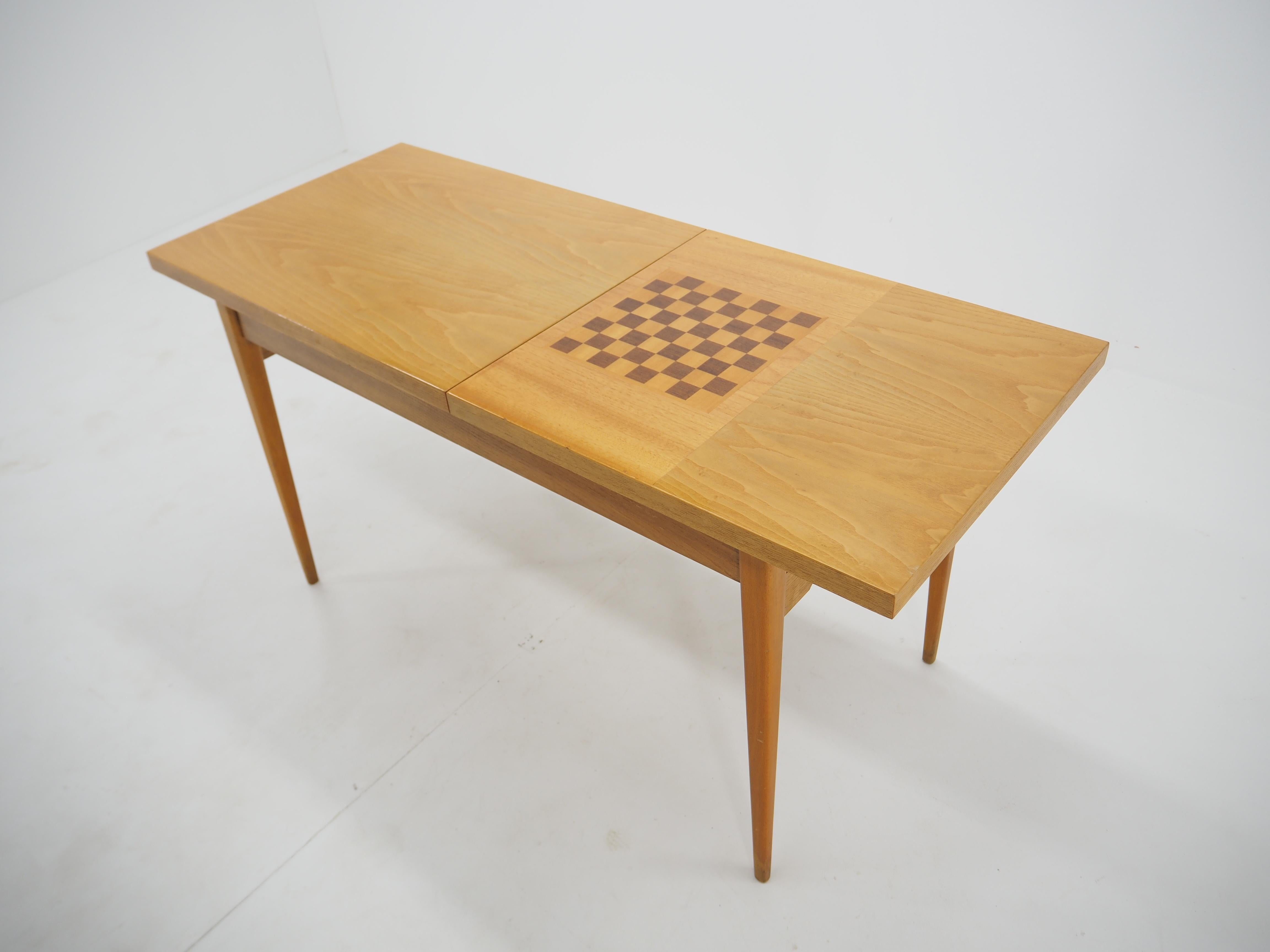 Midcentury Chess Table Made in Czechoslovakia For Sale 6