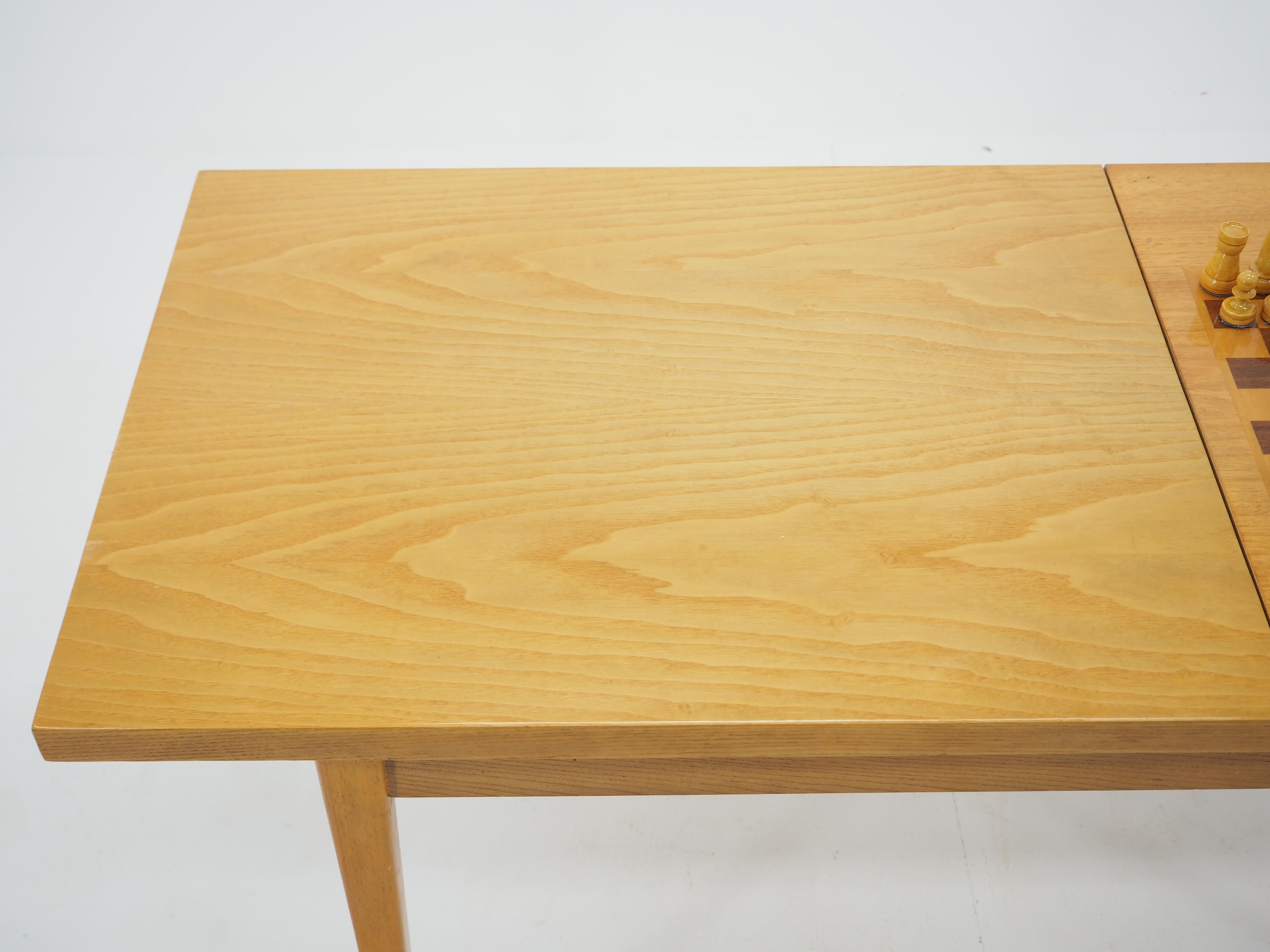 Mid-20th Century Midcentury Chess Table Made in Czechoslovakia For Sale
