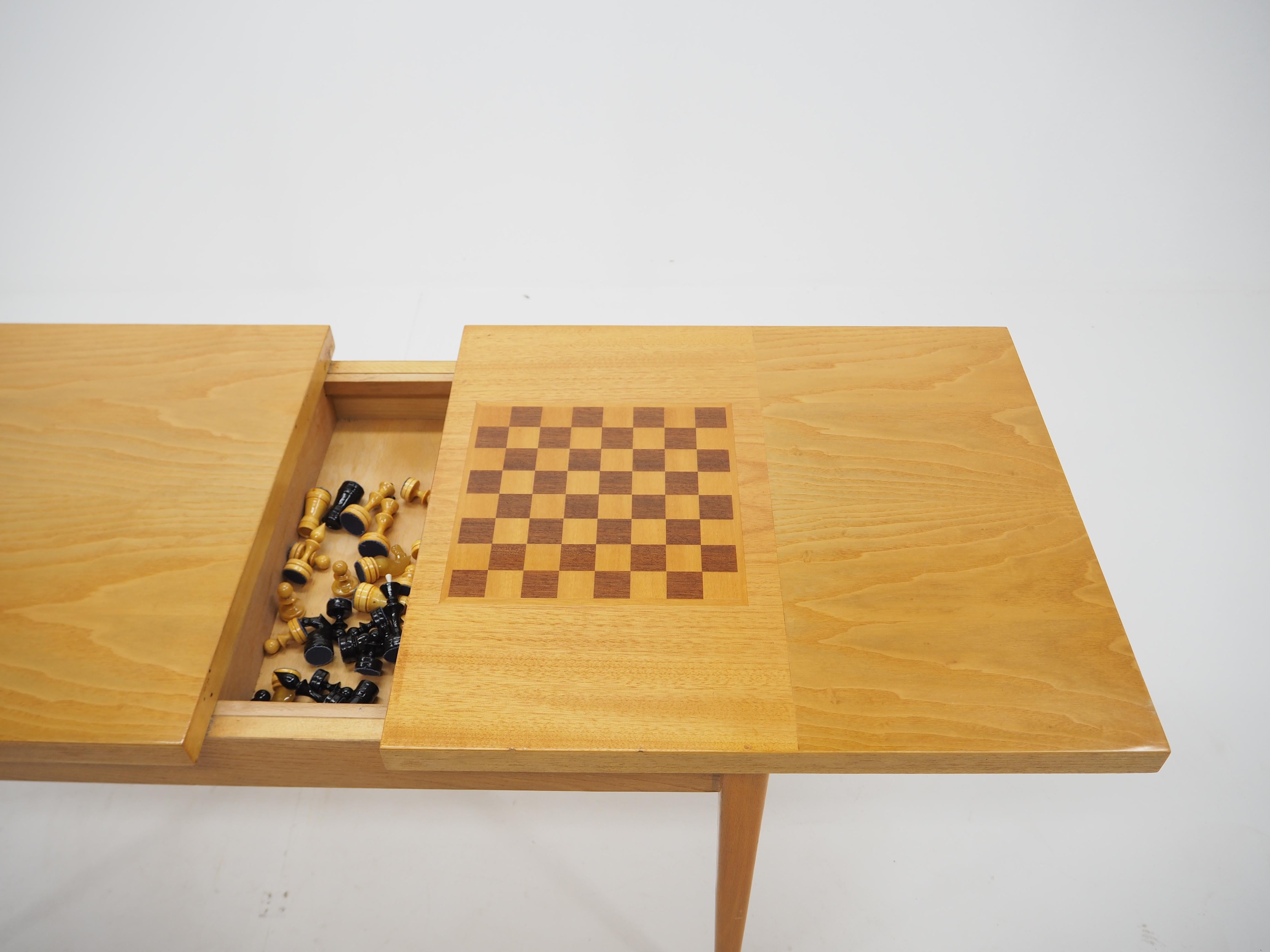 Midcentury Chess Table Made in Czechoslovakia For Sale 2