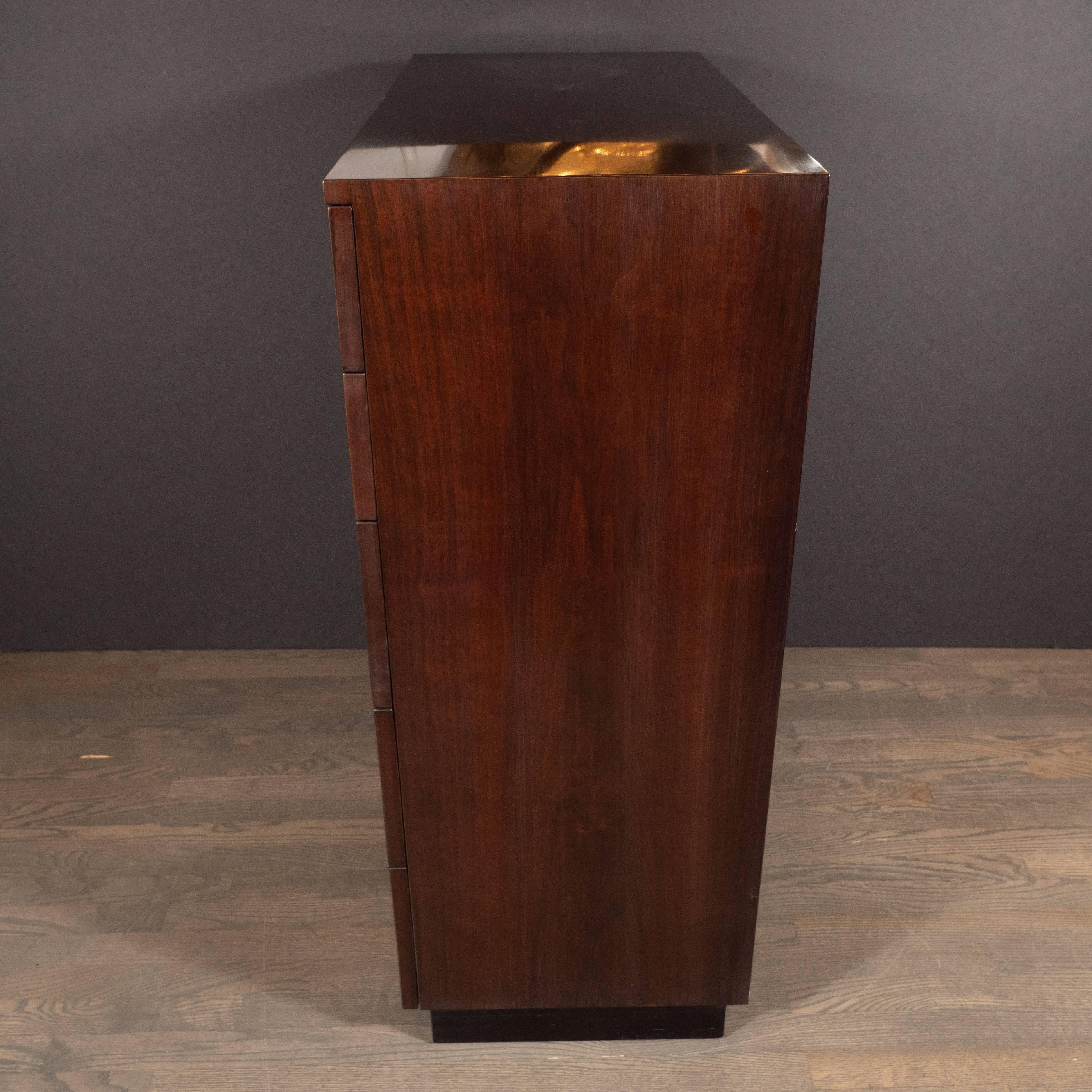 Mid-20th Century Midcentury Chest in Bookmatched Walnut by Gilbert Rohde for Herman Miller