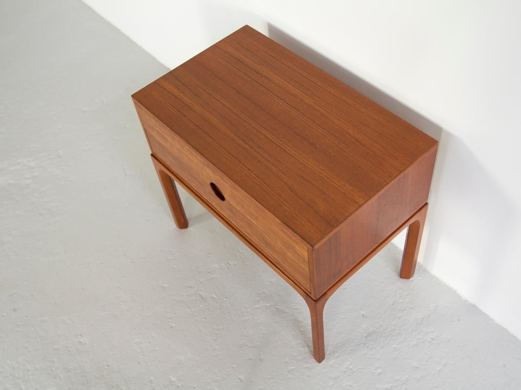 Danish Midcentury Chest of 2 Drawers in Teak by Kai Kristiansen for Aksel Kjersgaard