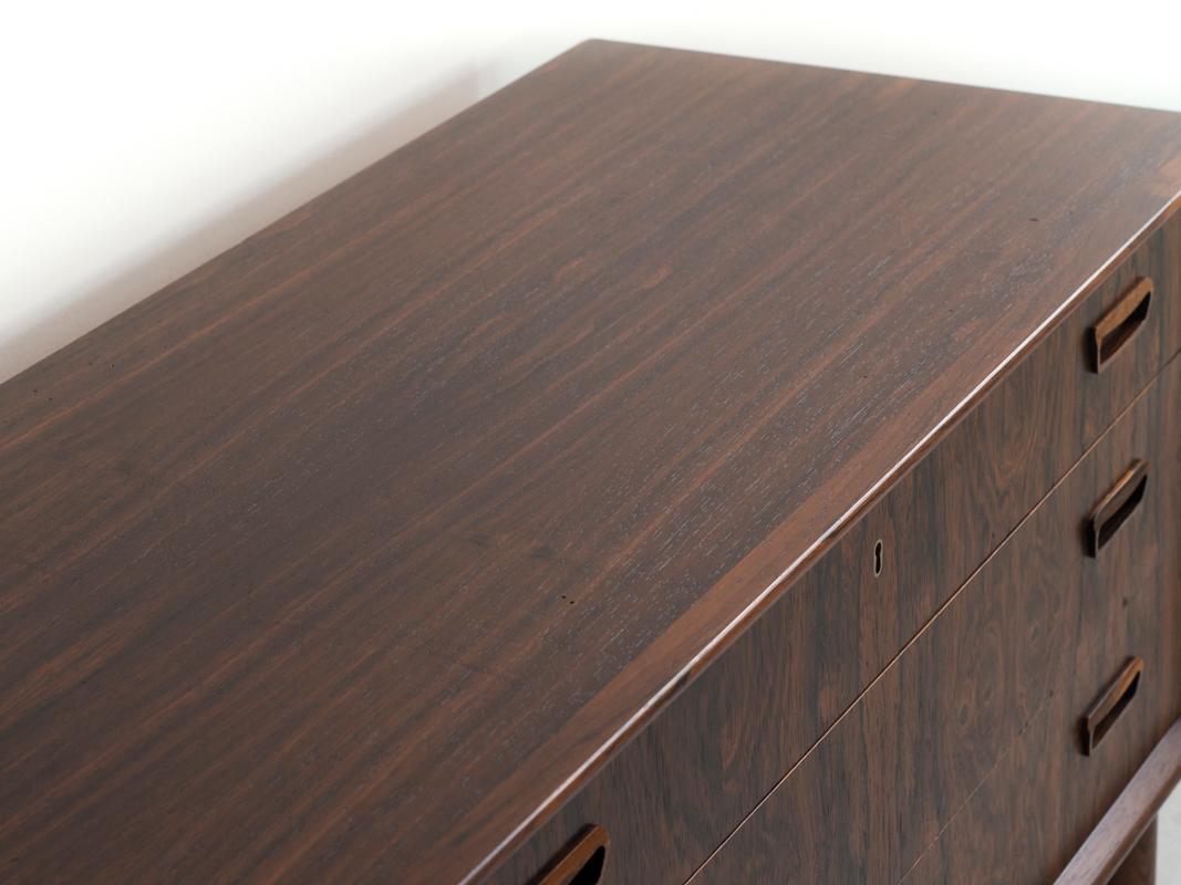 Midcentury Chest of 3 Drawers in Rosewood by Kai Kristiansen for FM Møbler For Sale 3
