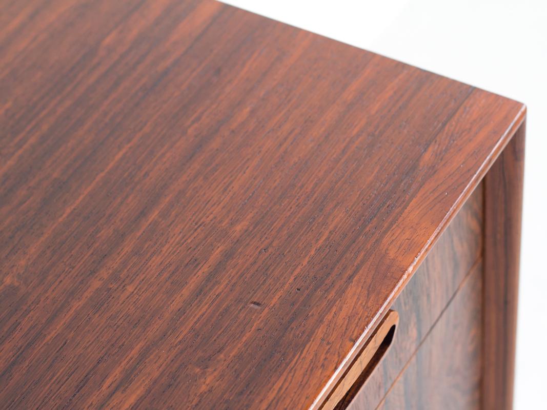 Midcentury Chest of 3 Drawers in Rosewood by Kai Kristiansen for FM Møbler For Sale 2