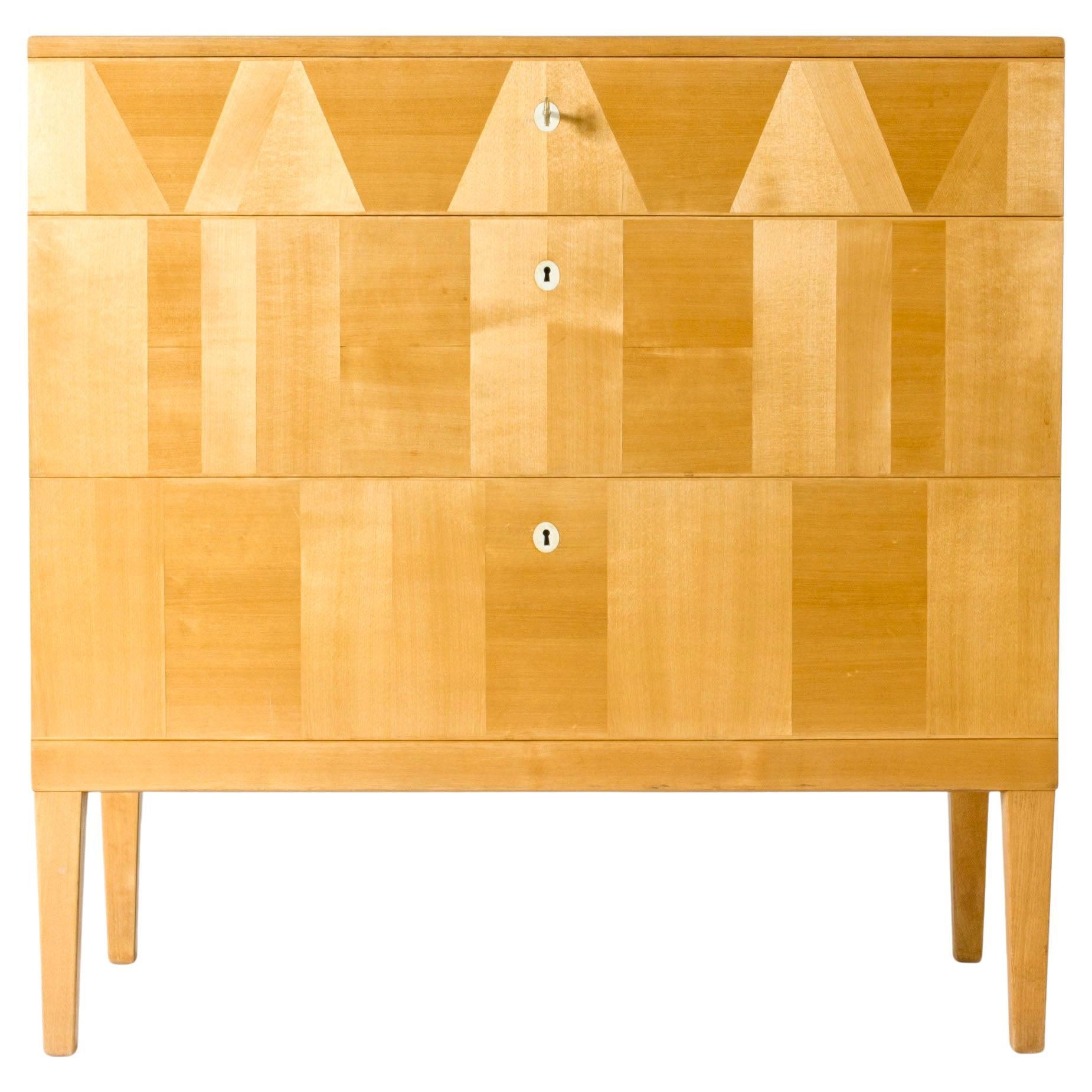 Midcentury chest of drawers by Carl Malmsten, Sweden, 1950s