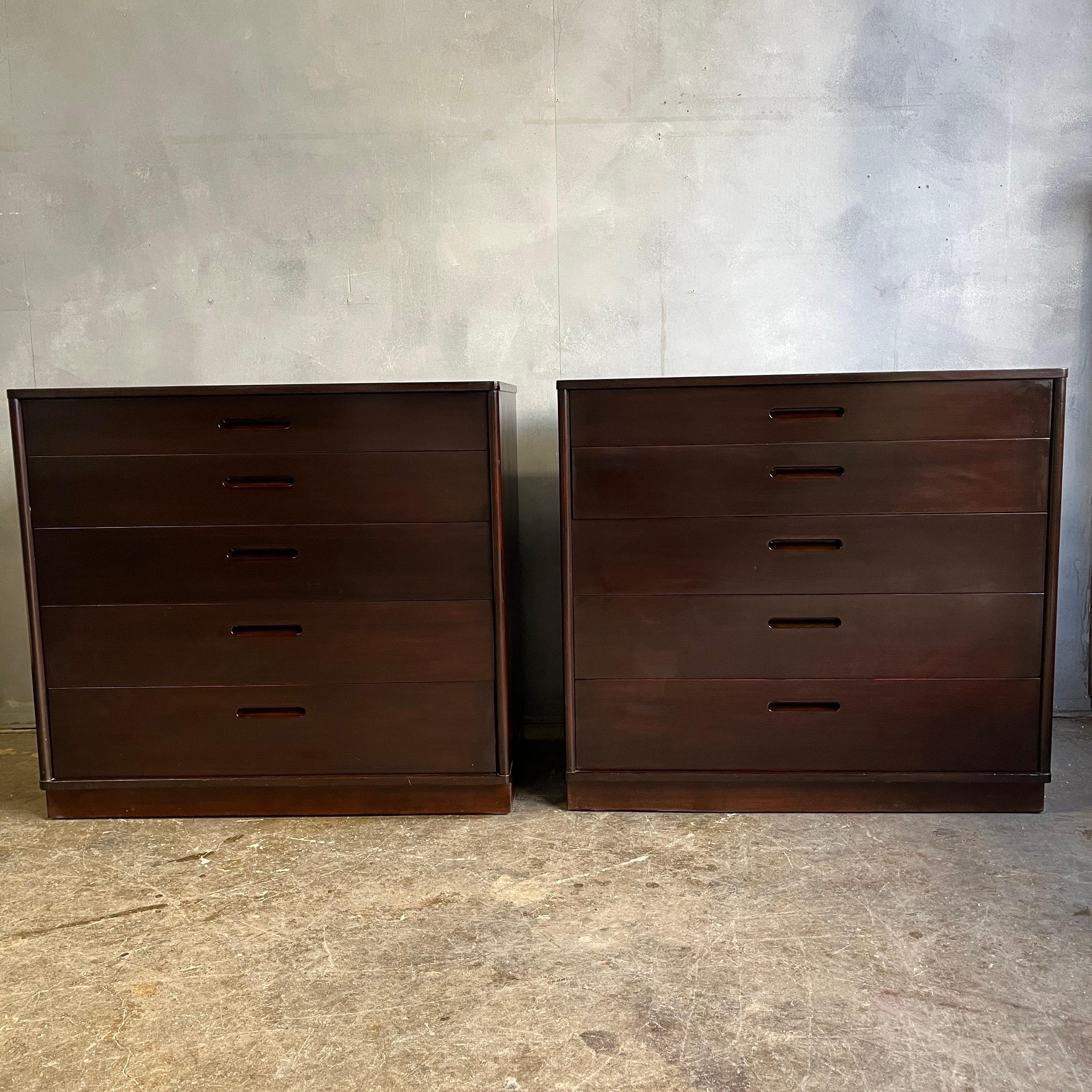 Midcentury Chest of Drawers by Edward Wormley for Dunbar  (Pair) 1