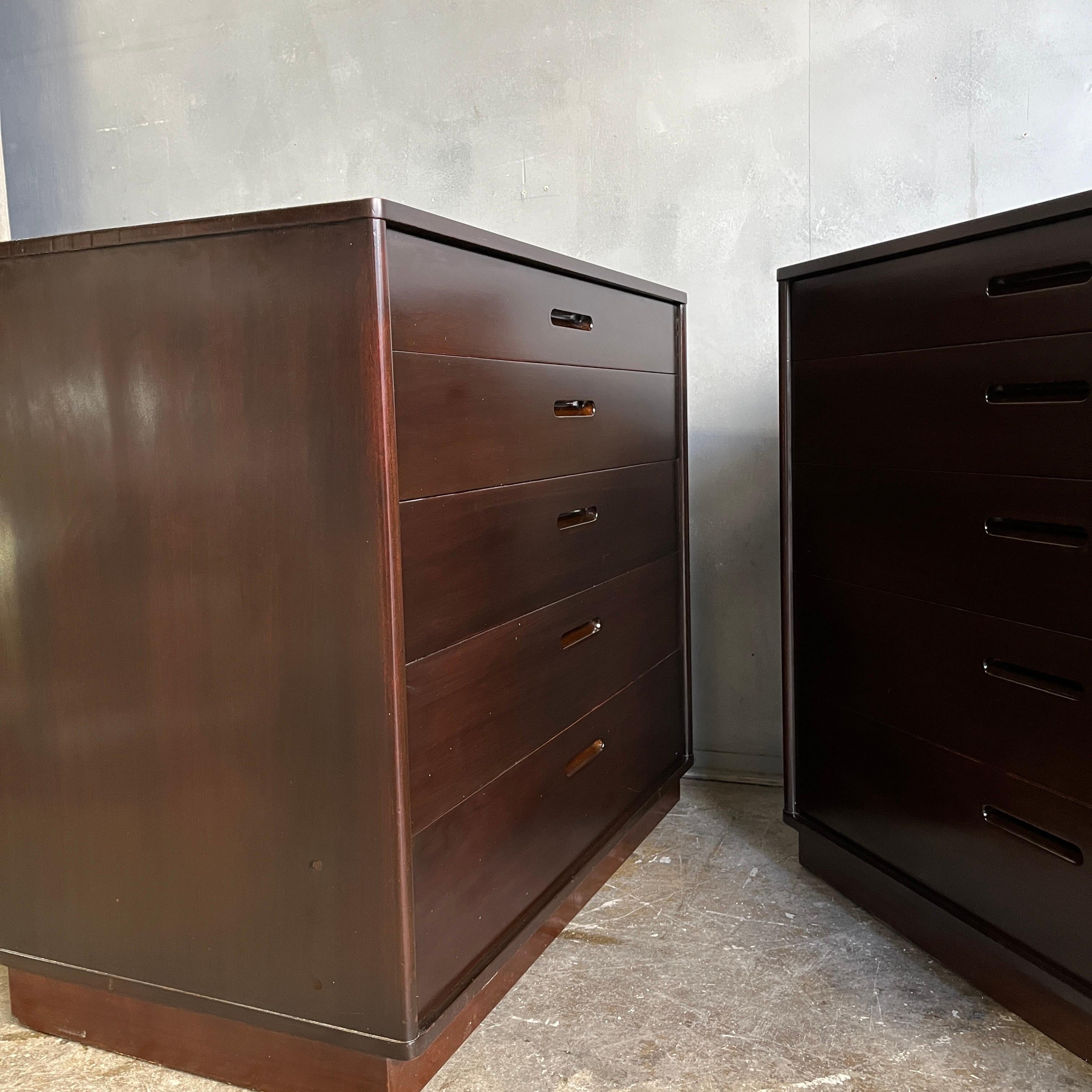 Midcentury Chest of Drawers by Edward Wormley for Dunbar  (Pair) 4
