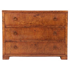 Midcentury Chest of Drawers in Stained Birch, Danish Design, 1940s