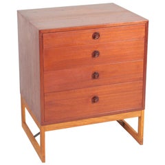 Midcentury Chest of Drawers in Teak and Oak Designed by Børge Mogensen, 1960s