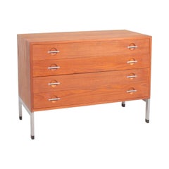 Midcentury Chest of Drawers in Teak by Hans Wegner, Danish Design 1960s Midcentury Chest of Drawers in Teak by Hans Wegner, Danish Design 1960s