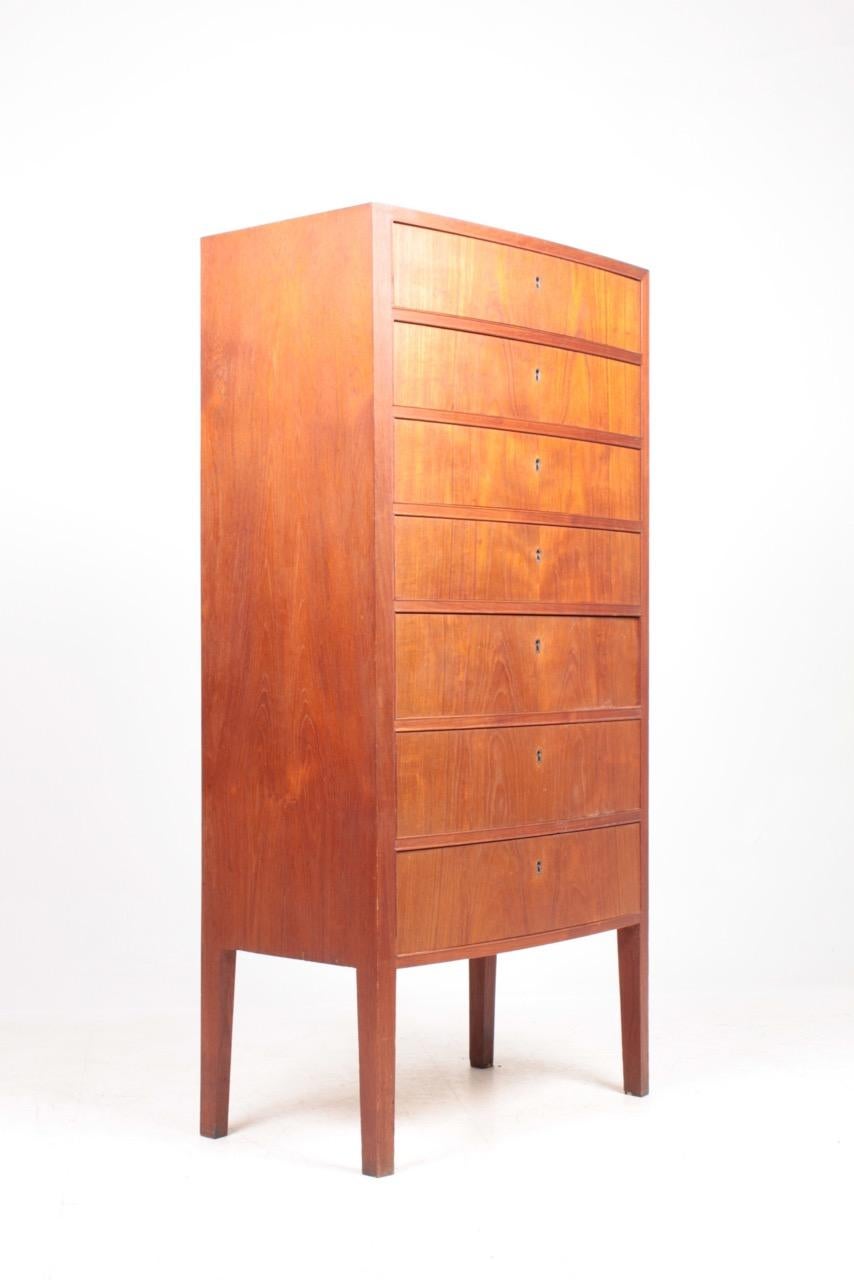 Midcentury Chest of Drawers in Teak Designed by Ole Wanscher, 1960s In Good Condition In Lejre, DK