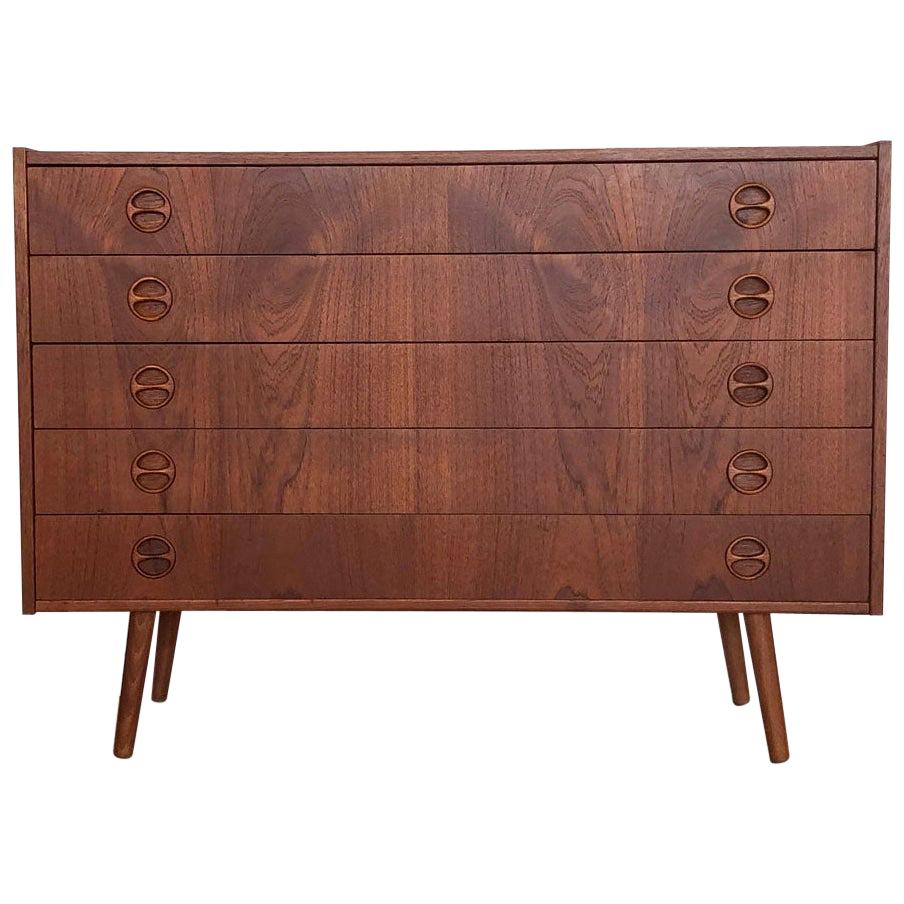 Midcentury Chest of Drawers Teak, 1960s For Sale