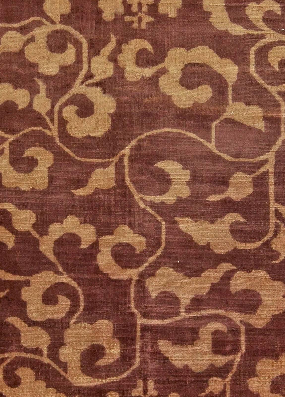 Mid-20th century Chinese Art Deco handmade wool rug by Doris Leslie Blau
Size: 9'2