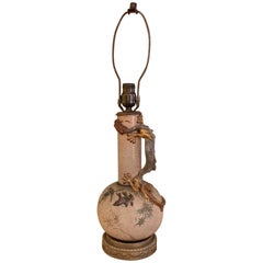Midcentury Chinoiserie Dragon Table Lamp Attributed to Royal Worcester