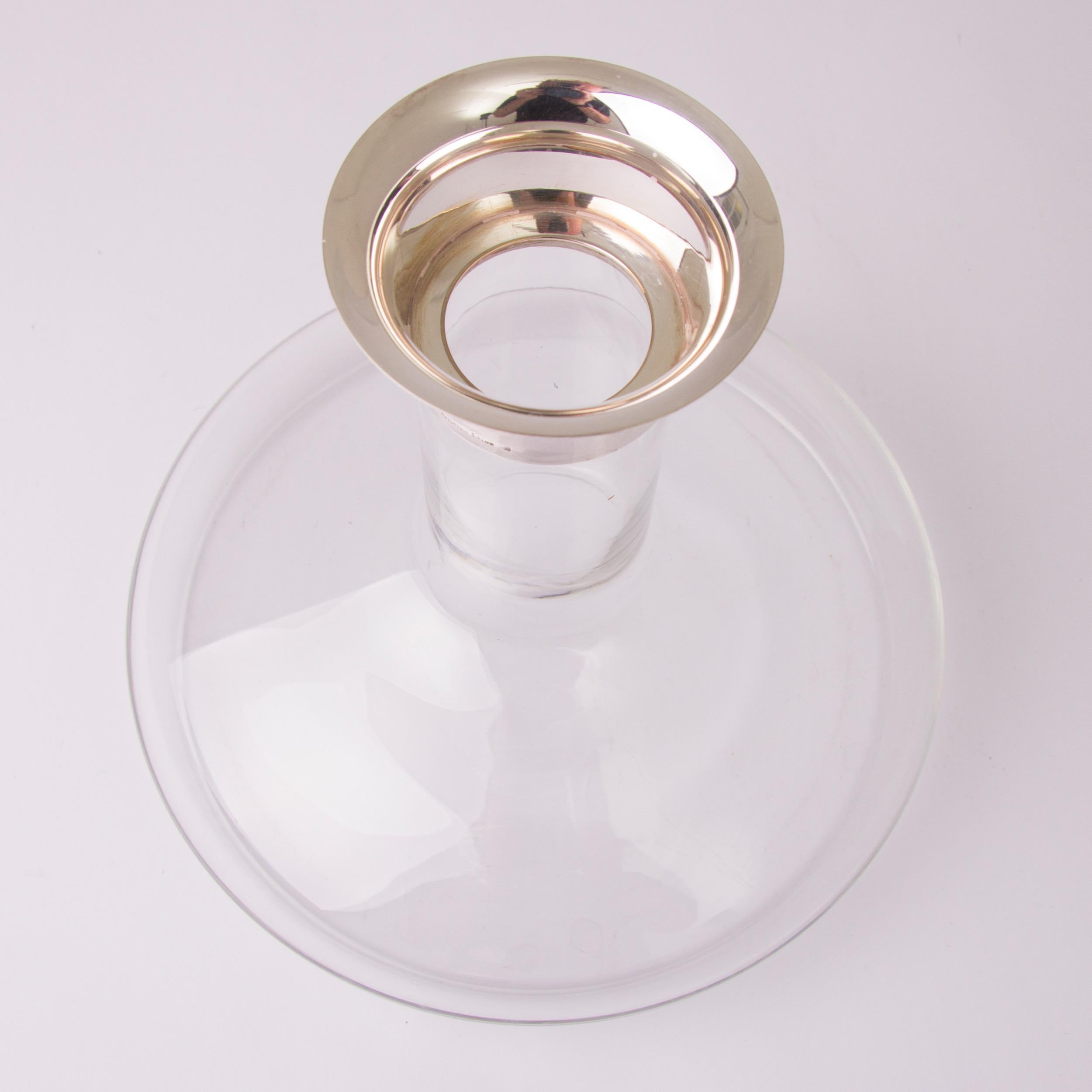 Midcentury Christian Dior Silver Top Carafe In Excellent Condition In London, GB