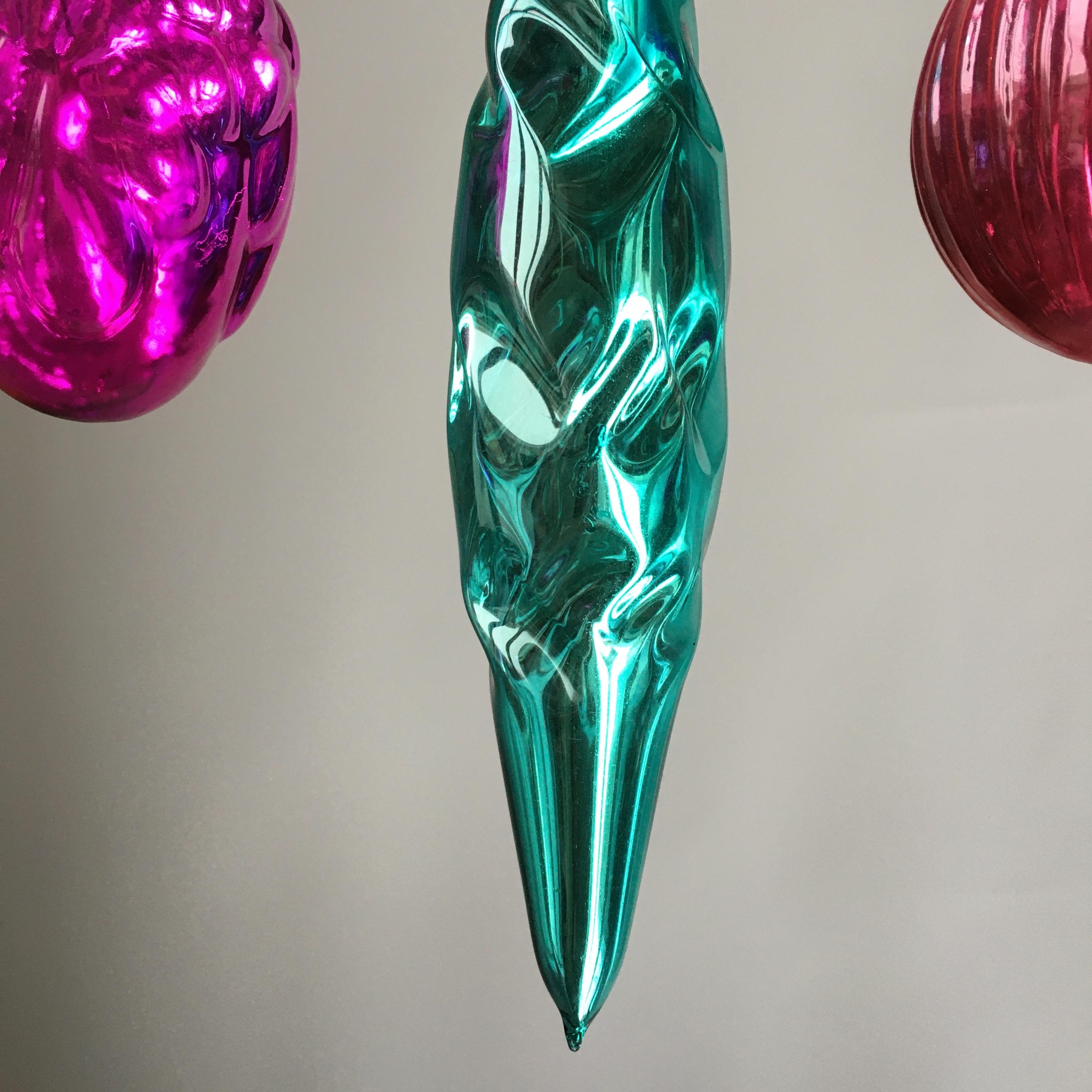 Mid-20th Century Midcentury Christmas Ornaments, Set of 5 For Sale