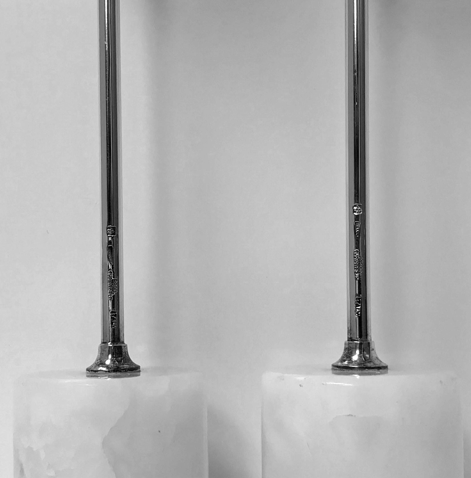 Midcentury Christofle Rare Design Candlesticks, Convertible to Vases In Good Condition In Toronto, Ontario