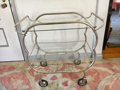 Midcentury Chrome Bar Tea Cart