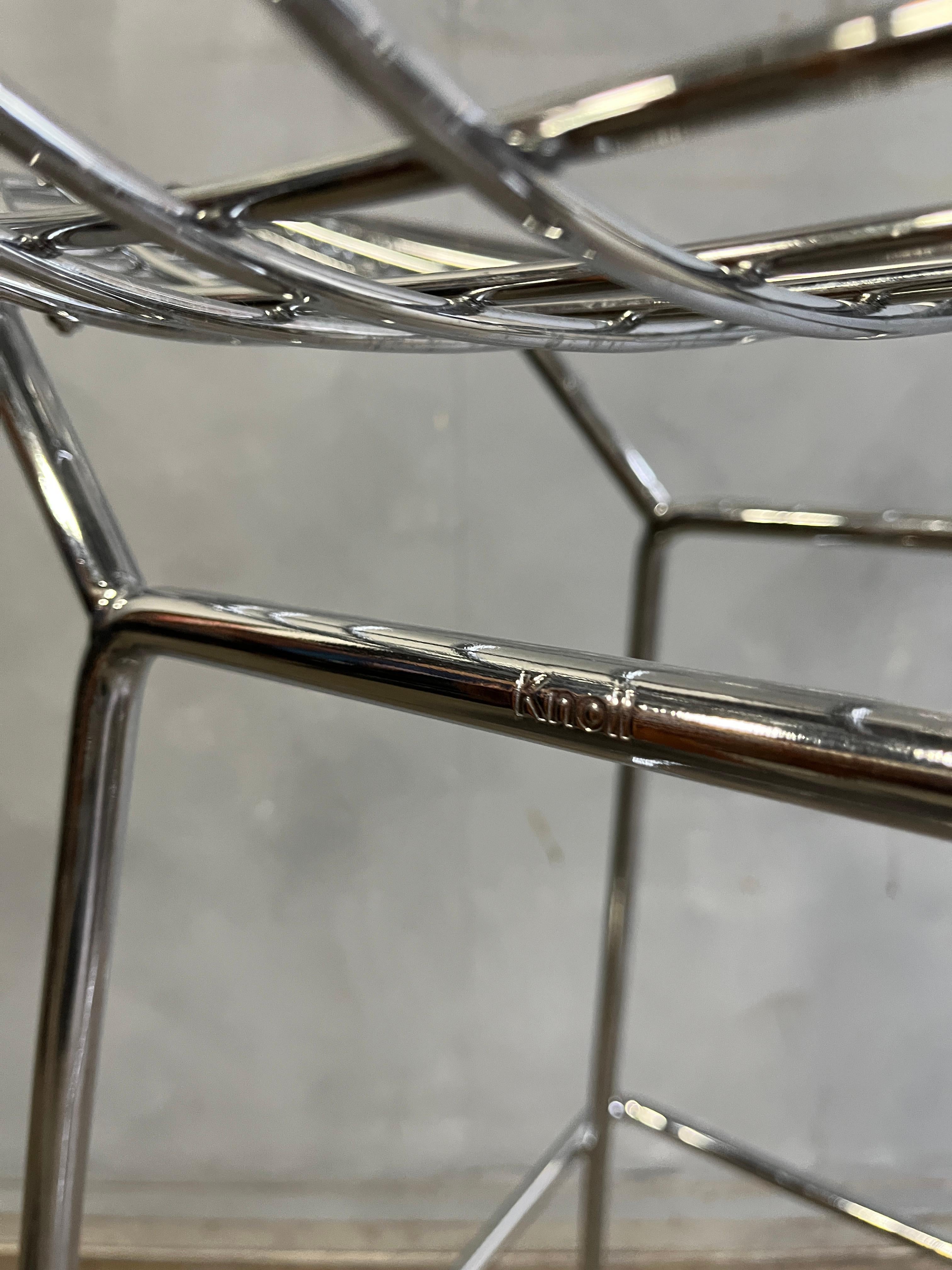 Midcentury Chrome Counter Stools by Harry Bertoia for Knoll 2