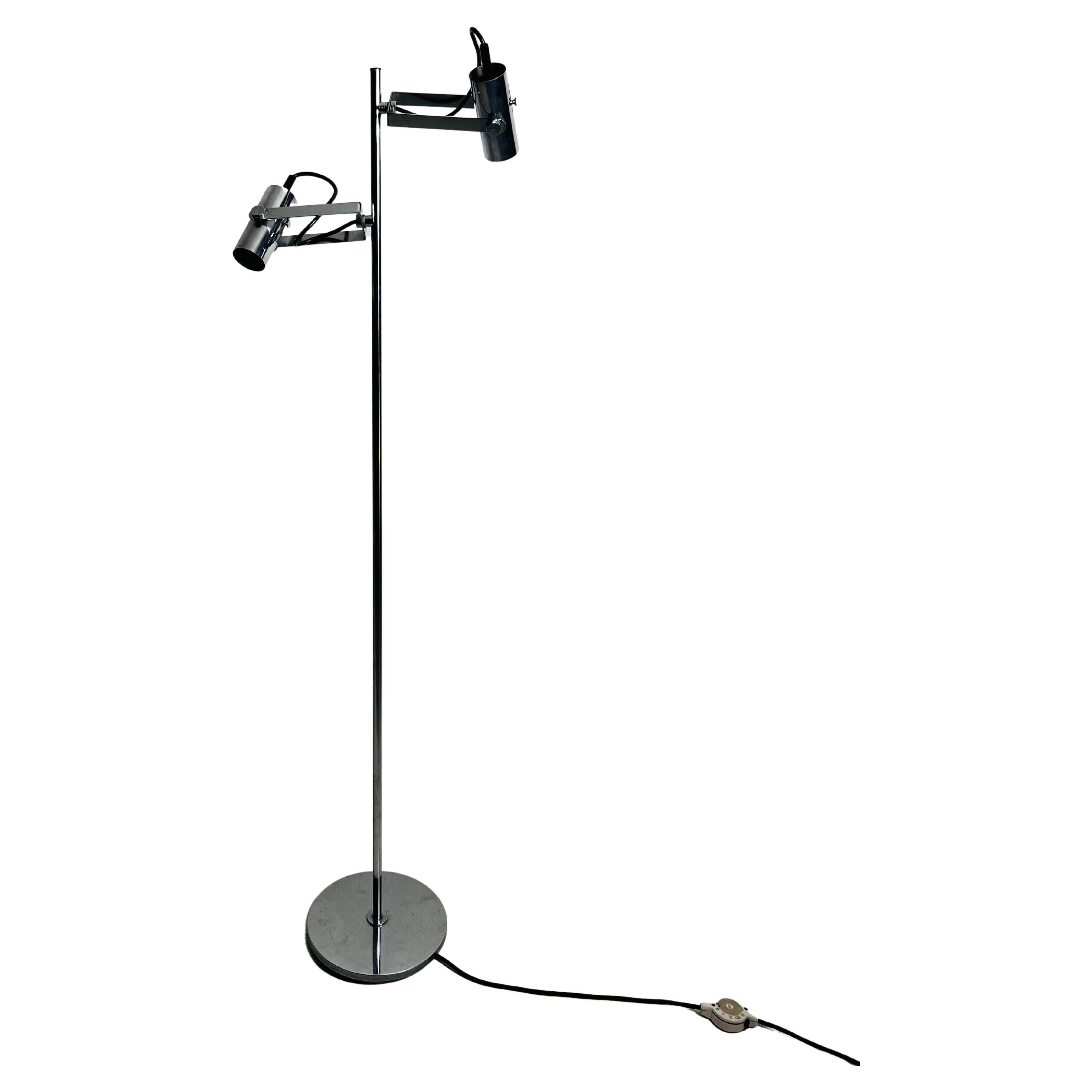 Midcentury Chrome Floor Lamp, Germany, 1970s