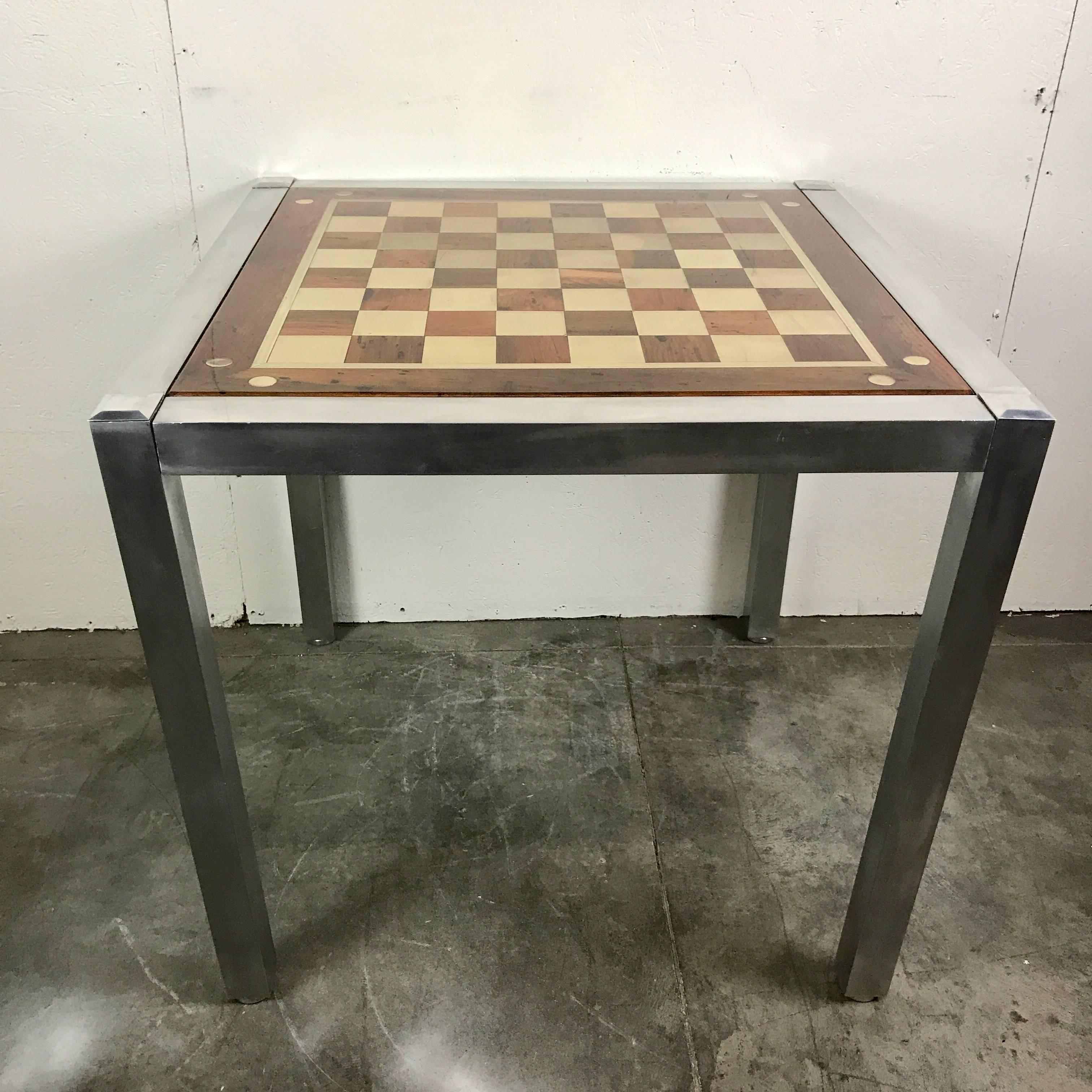 Midcentury Chrome Parsons Games Table 3