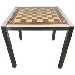 Midcentury Chrome Parsons Games Table