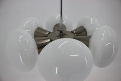 Midcentury Chrome Pendant Sputnik by Kamenicky Senov, 1960s