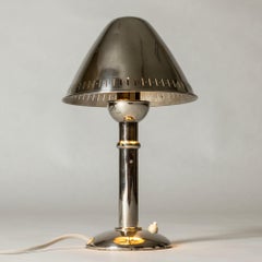 Midcentury Chrome Plated Table Lamp from ASEA, Sweden, 1950s
