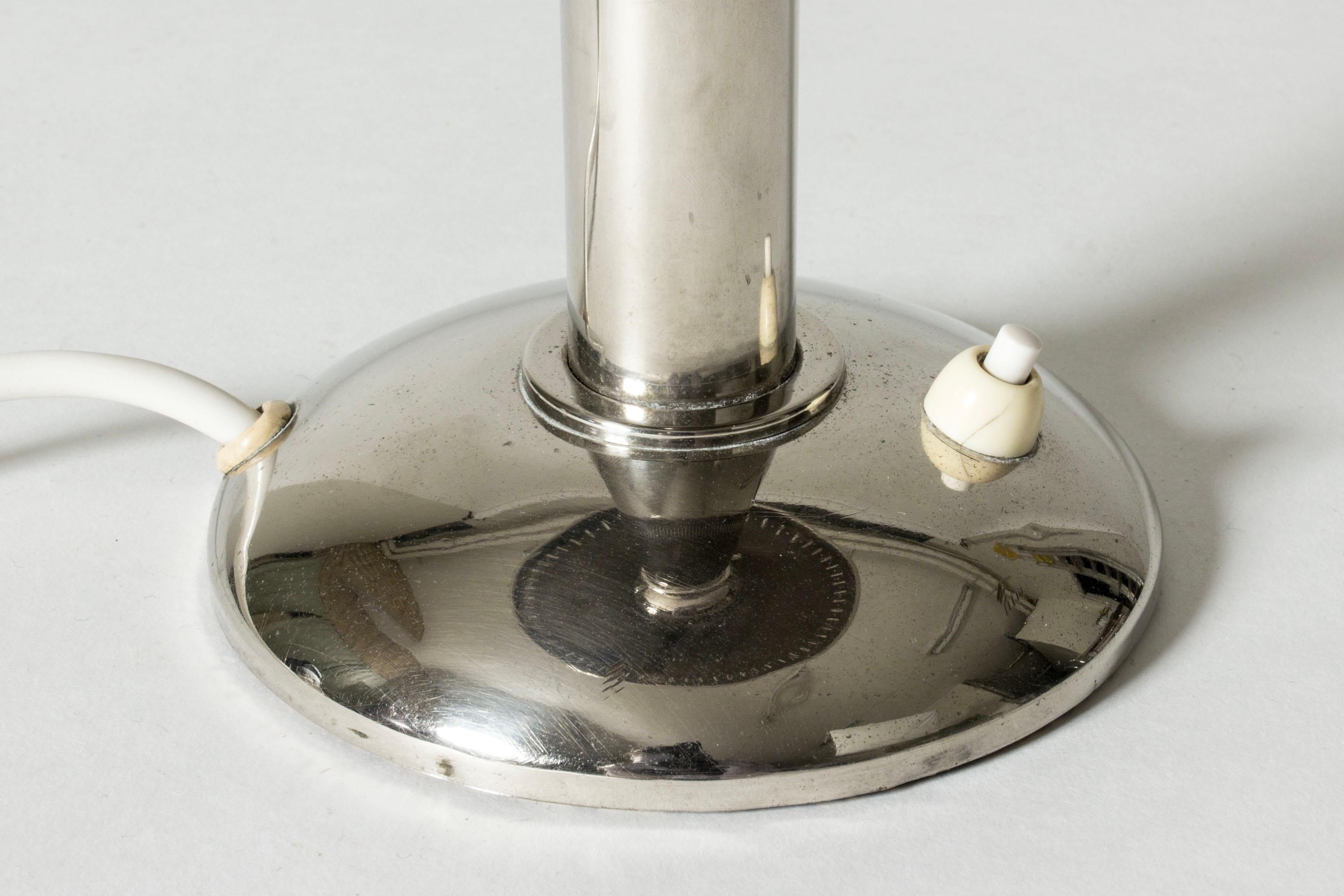 Lámpara de mesa cromada de mediados de siglo de ASEA, Suecia, años 50 Escandinavo moderno en venta