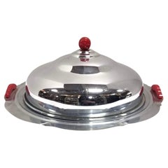 Midcentury Chrome Serving Tray
