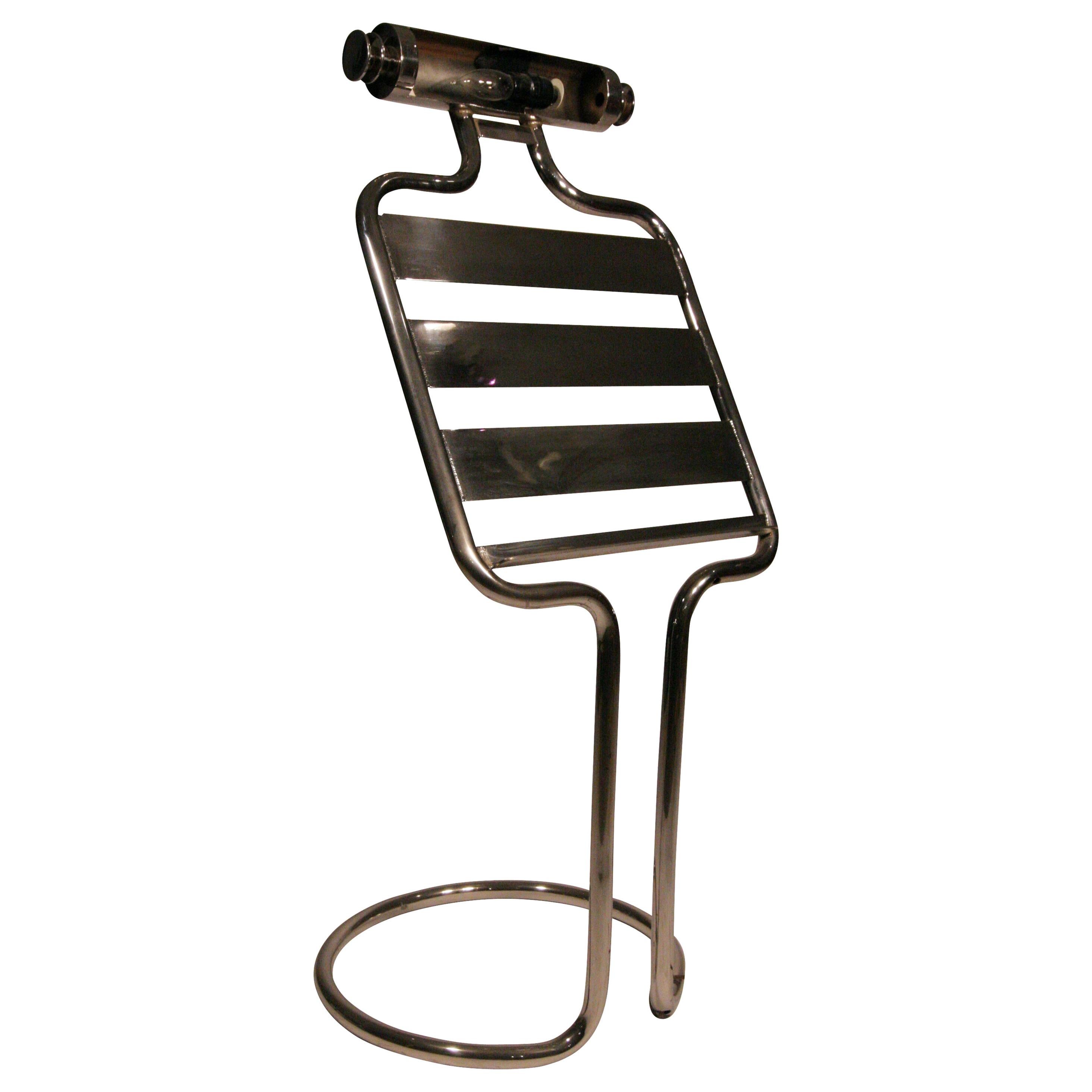 Midcentury Chrome Sheet Music Stand For Sale