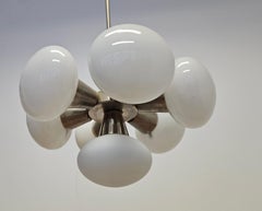 Verchromte Sputnik-Hängeleuchte aus der Mitte des Jahrhunderts A Space Age, 1970er Jahre