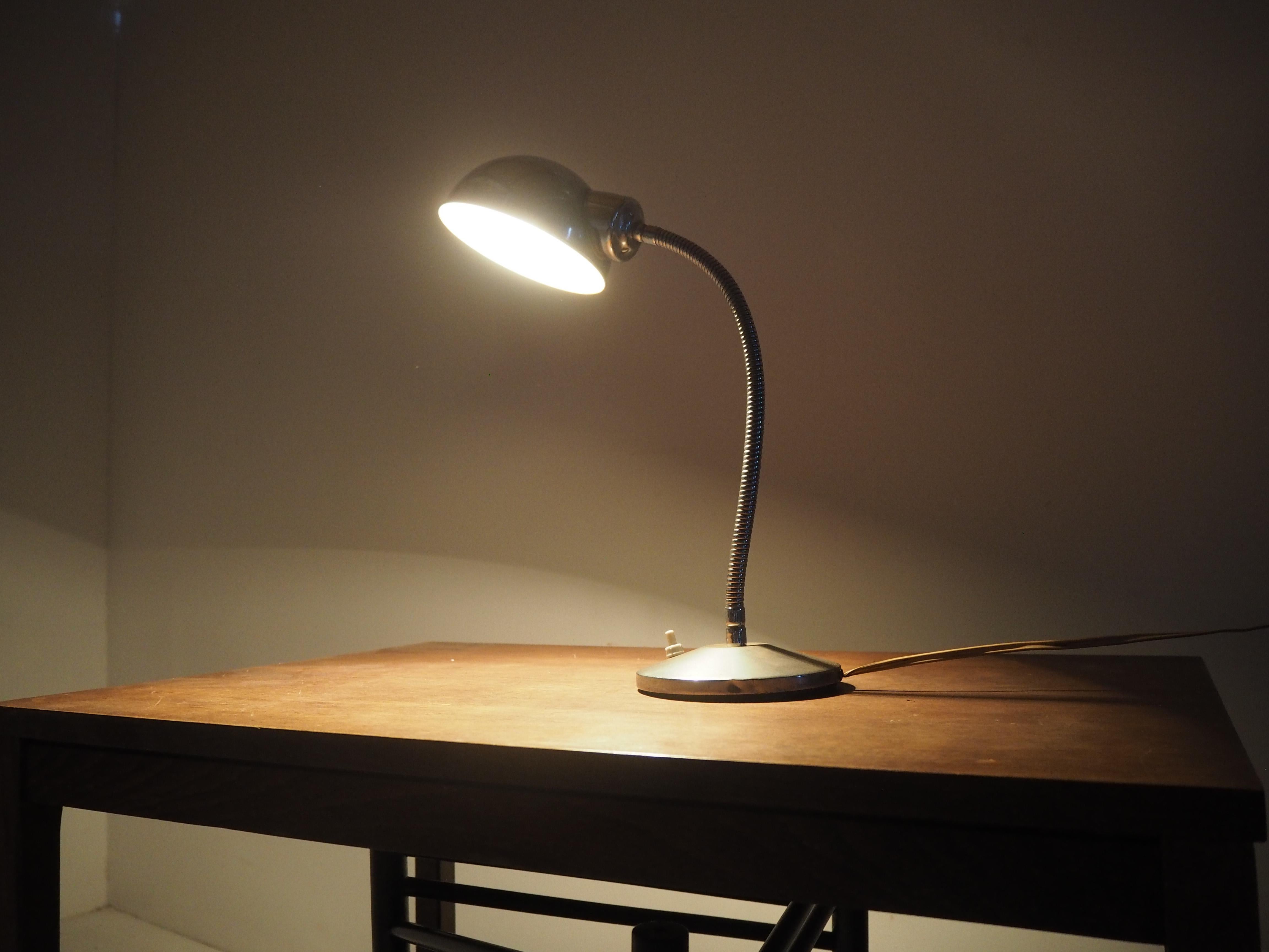 Midcentury Chrome Table Lamp, 1960s 2