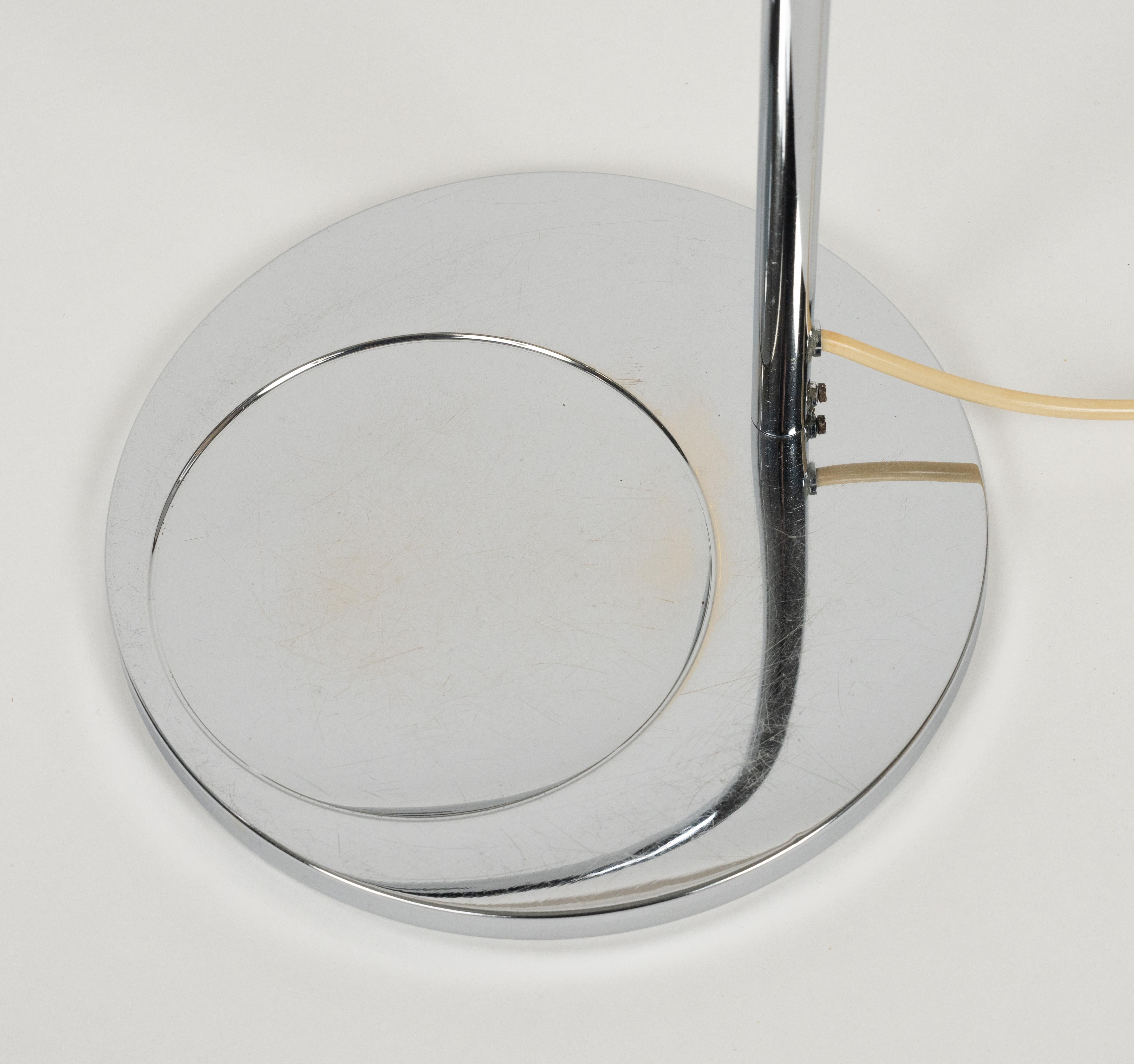 Lampe de bureau chromée du milieu du siècle dernier de Sergio Asti pour Candle, Italie, années 1960 en vente 5