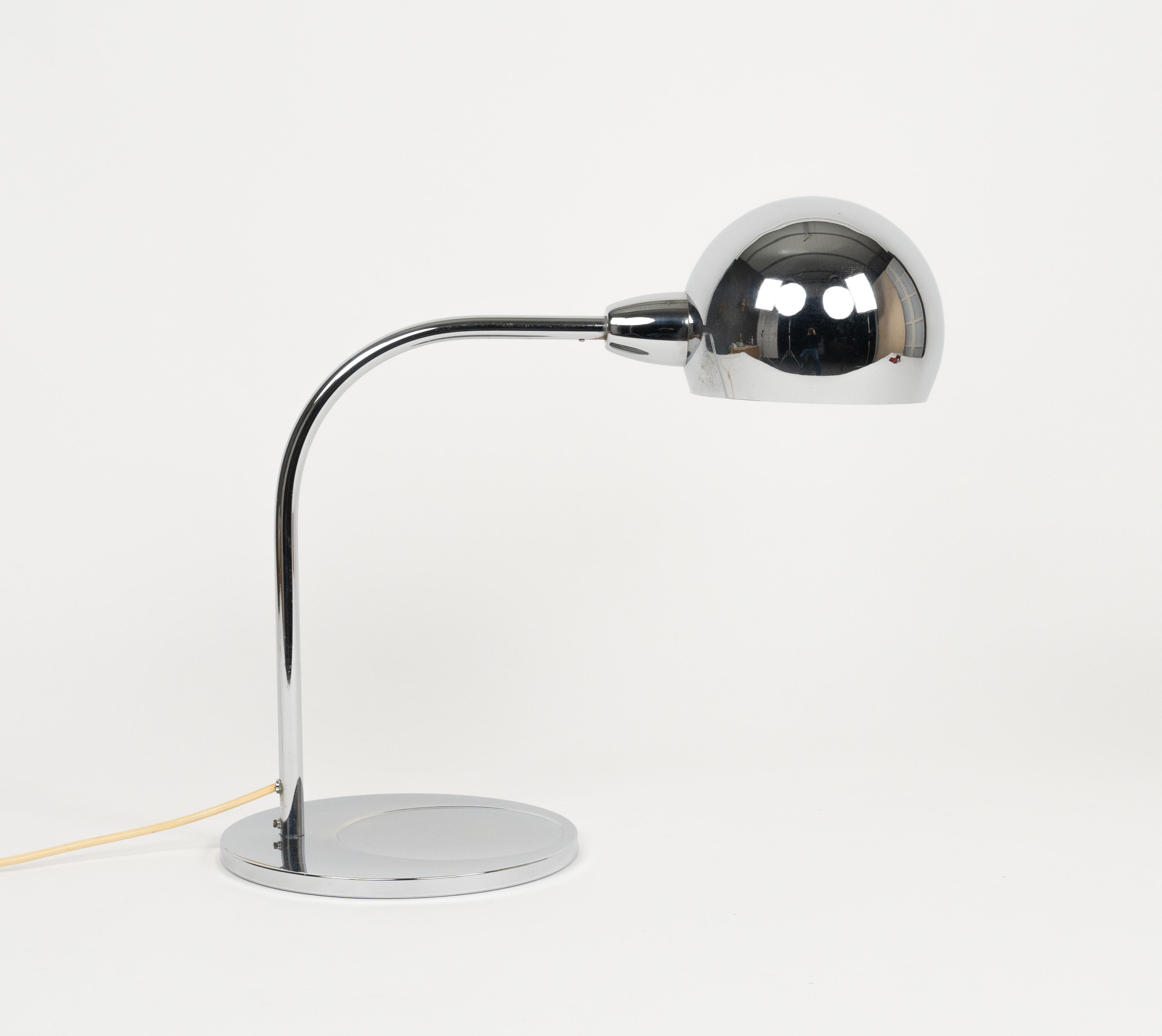 Lampe de bureau chromée du milieu du siècle dernier de Sergio Asti pour Candle, Italie, années 1960 en vente 7