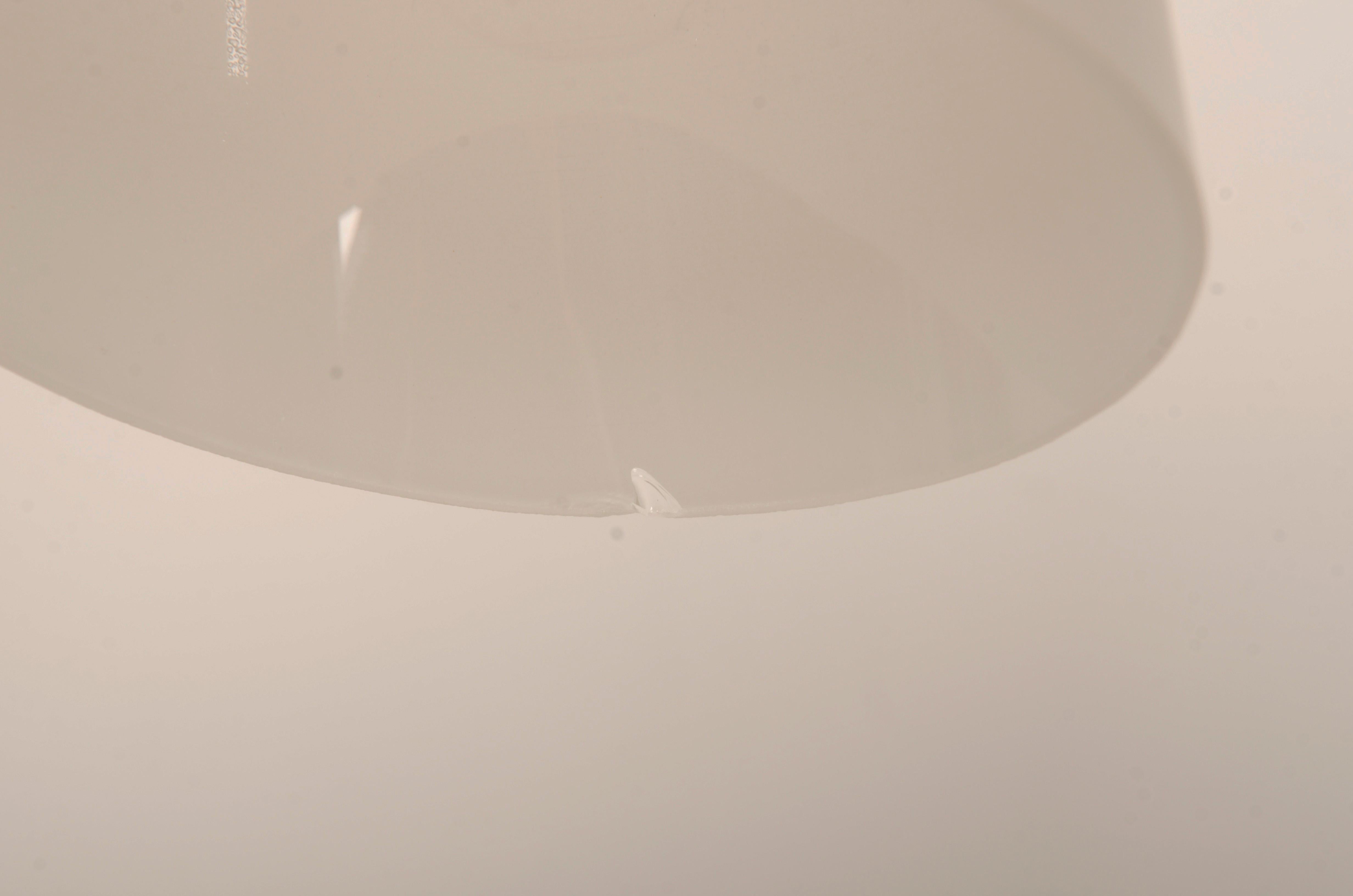 Lampadario in vetro opalino cromato del Medioevo di Rupert Nikoll in vendita 9